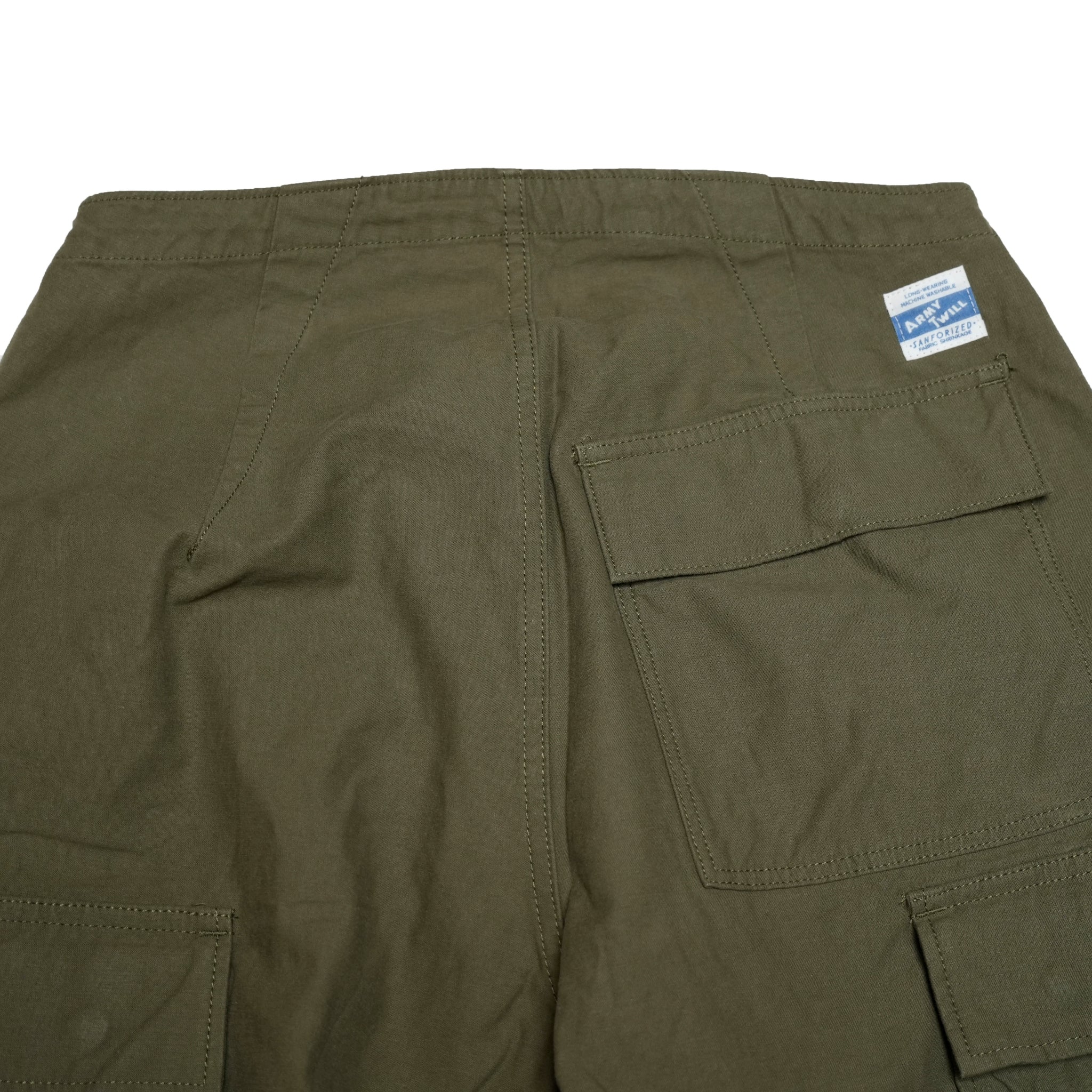 AM-2455001_Khaki | Back Satin Cargo Pants | Color:Khaki【ARMY TWILL_アーミーツイル】