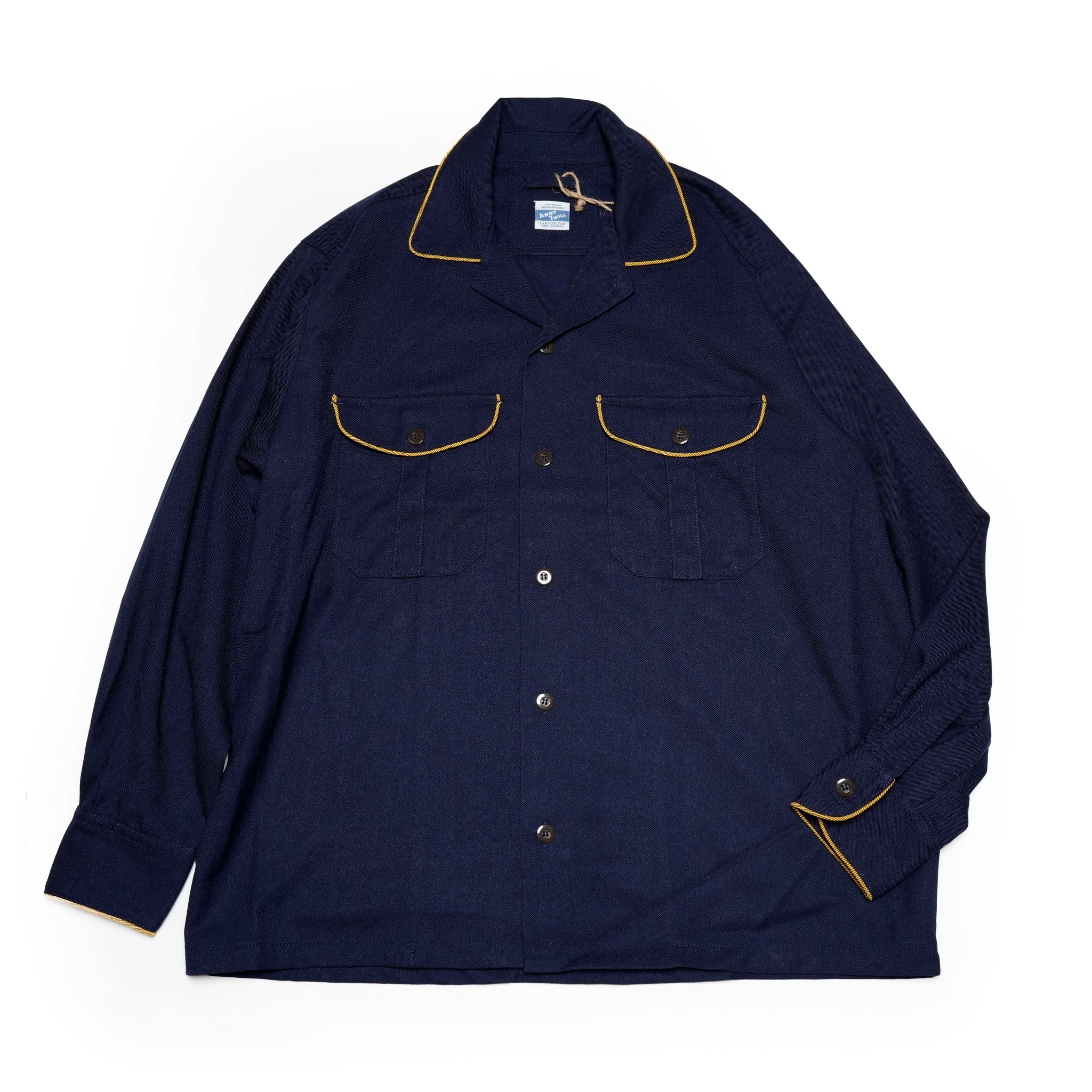 AM-2457002_Navy | TR Parade Shirt | Color:Navy【ARMY TWILL_アーミーツイル】