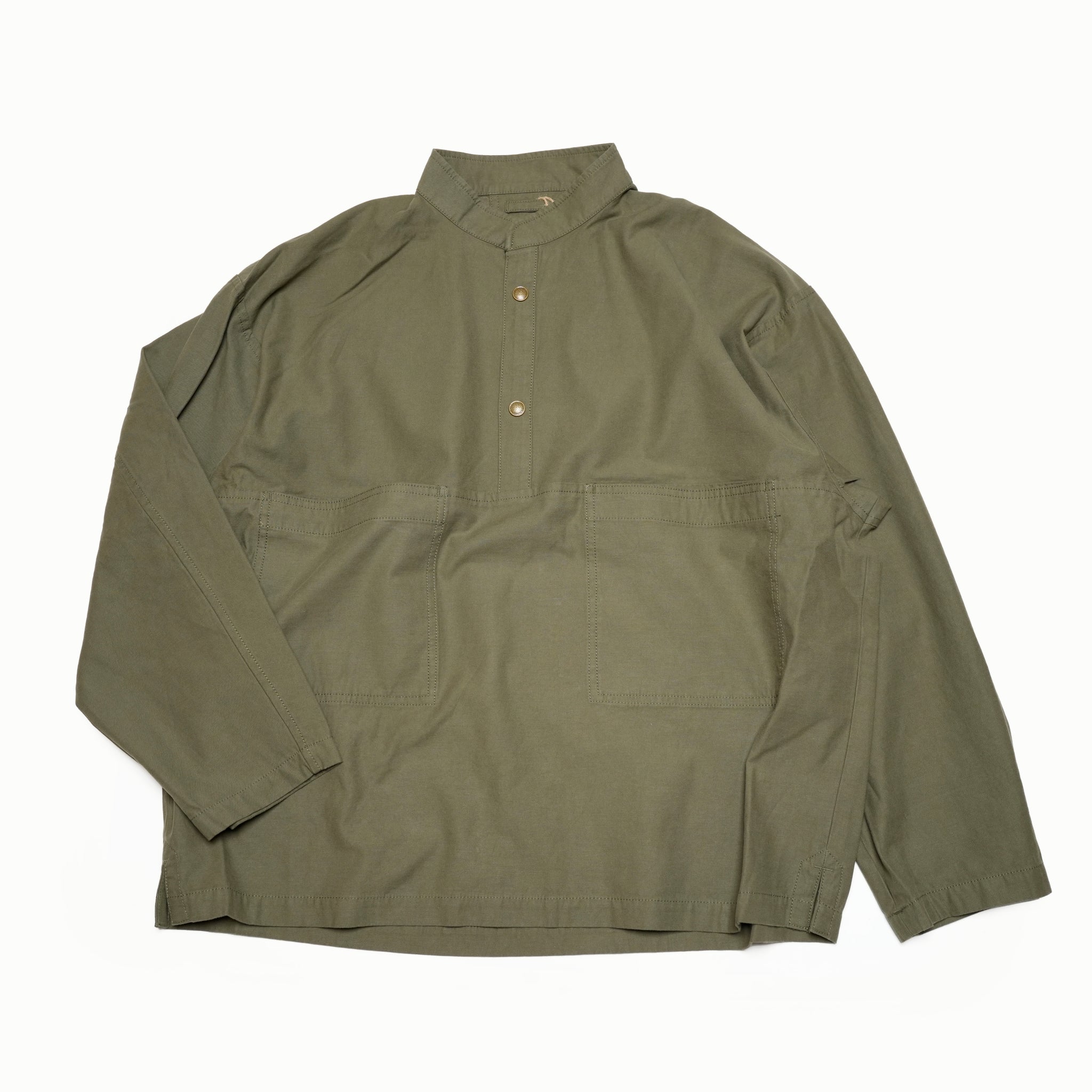 AM-2457004_Khaki | Back Satin Smock | Color:Khaki【ARMY TWILL_アーミーツイル】