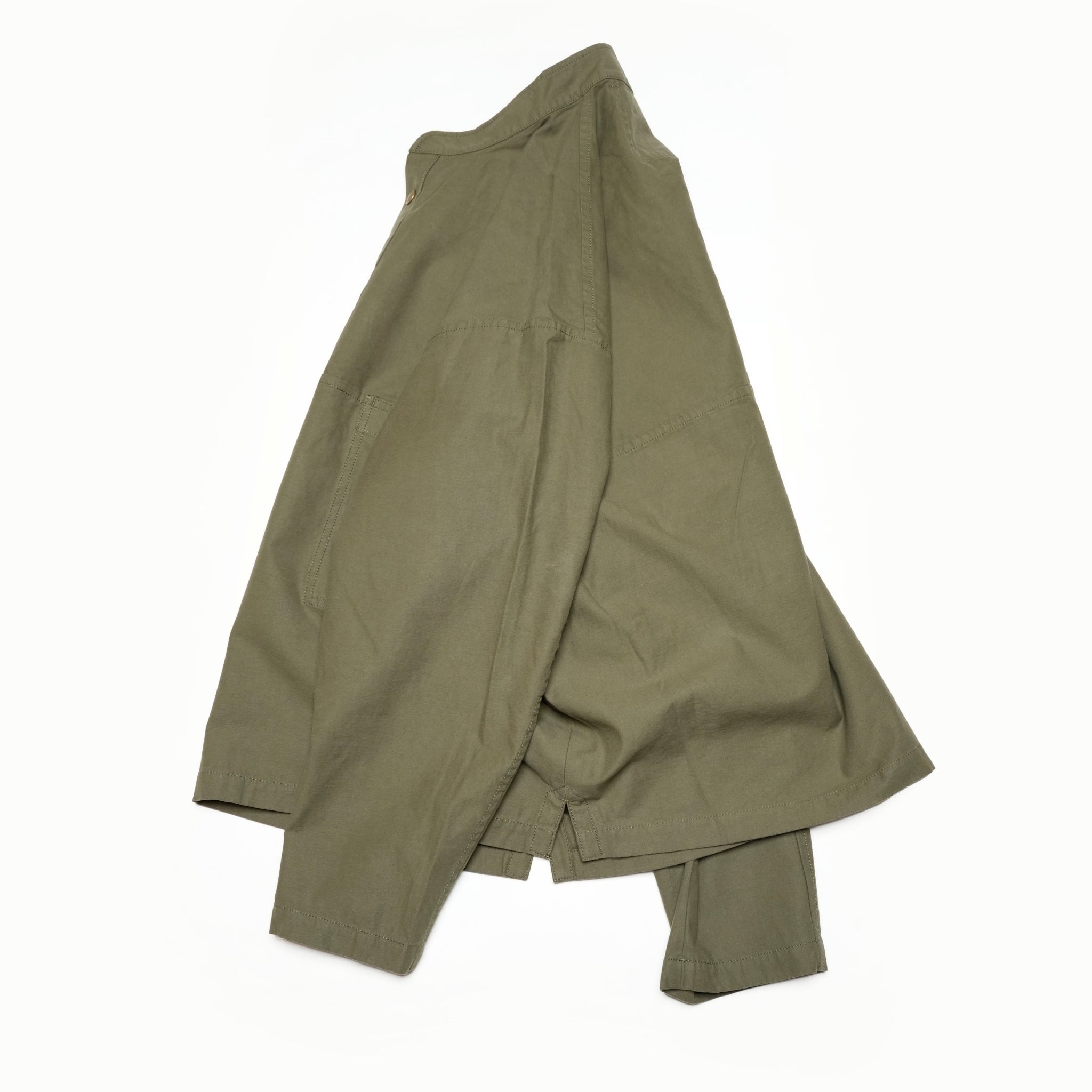 AM-2457004_Khaki | Back Satin Smock | Color:Khaki【ARMY TWILL_アーミーツイル】