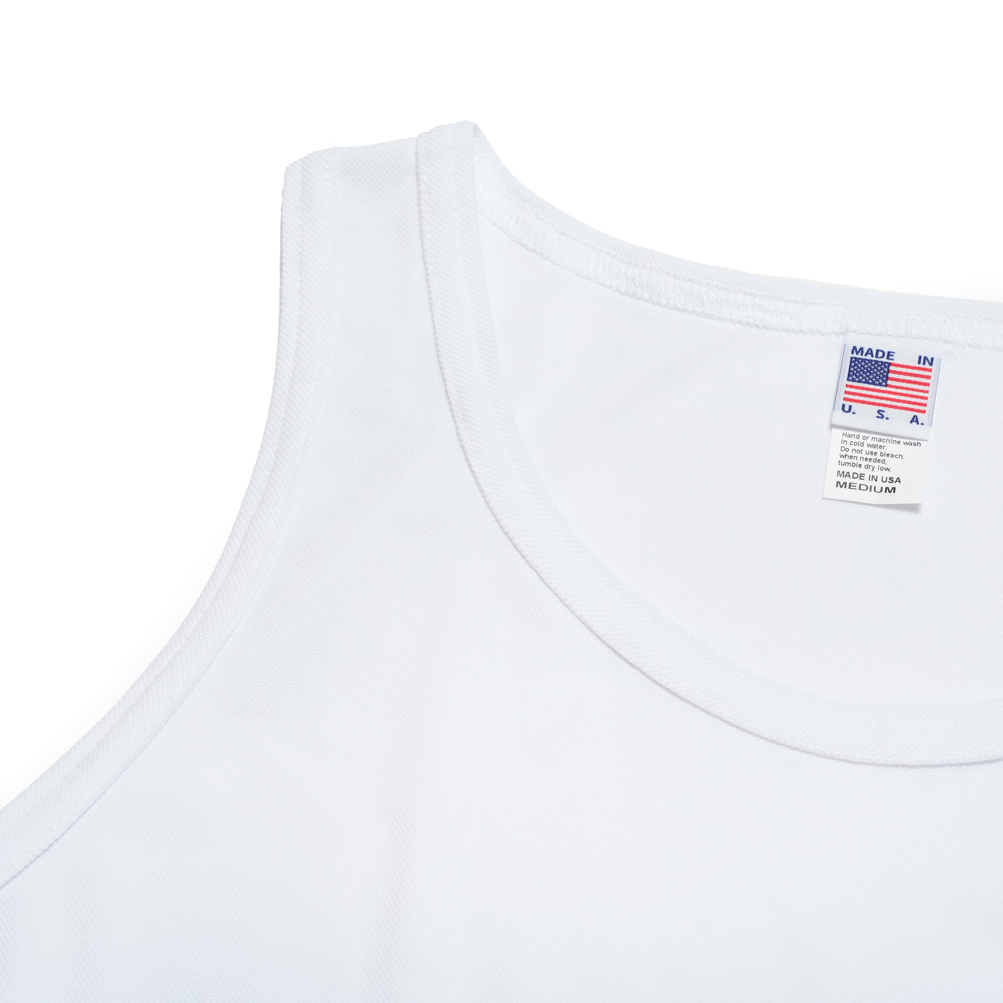 Dry Pique Tank Top 100% Polyester – White / Black / Navy | Size:M / L