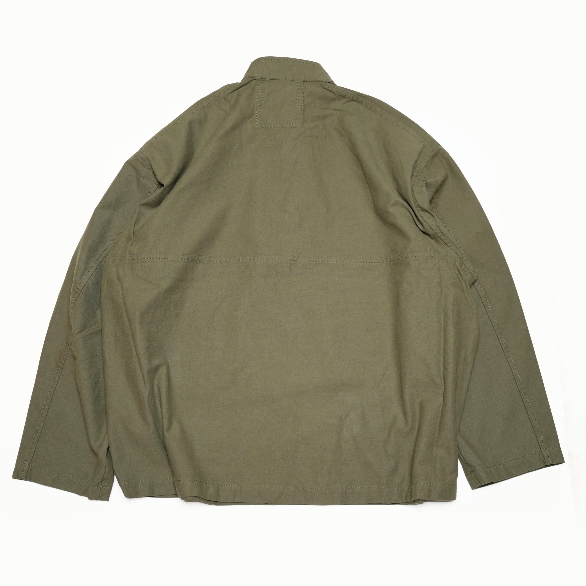 AM-2457004_Khaki | Back Satin Smock | Color:Khaki【ARMY TWILL_アーミーツイル】