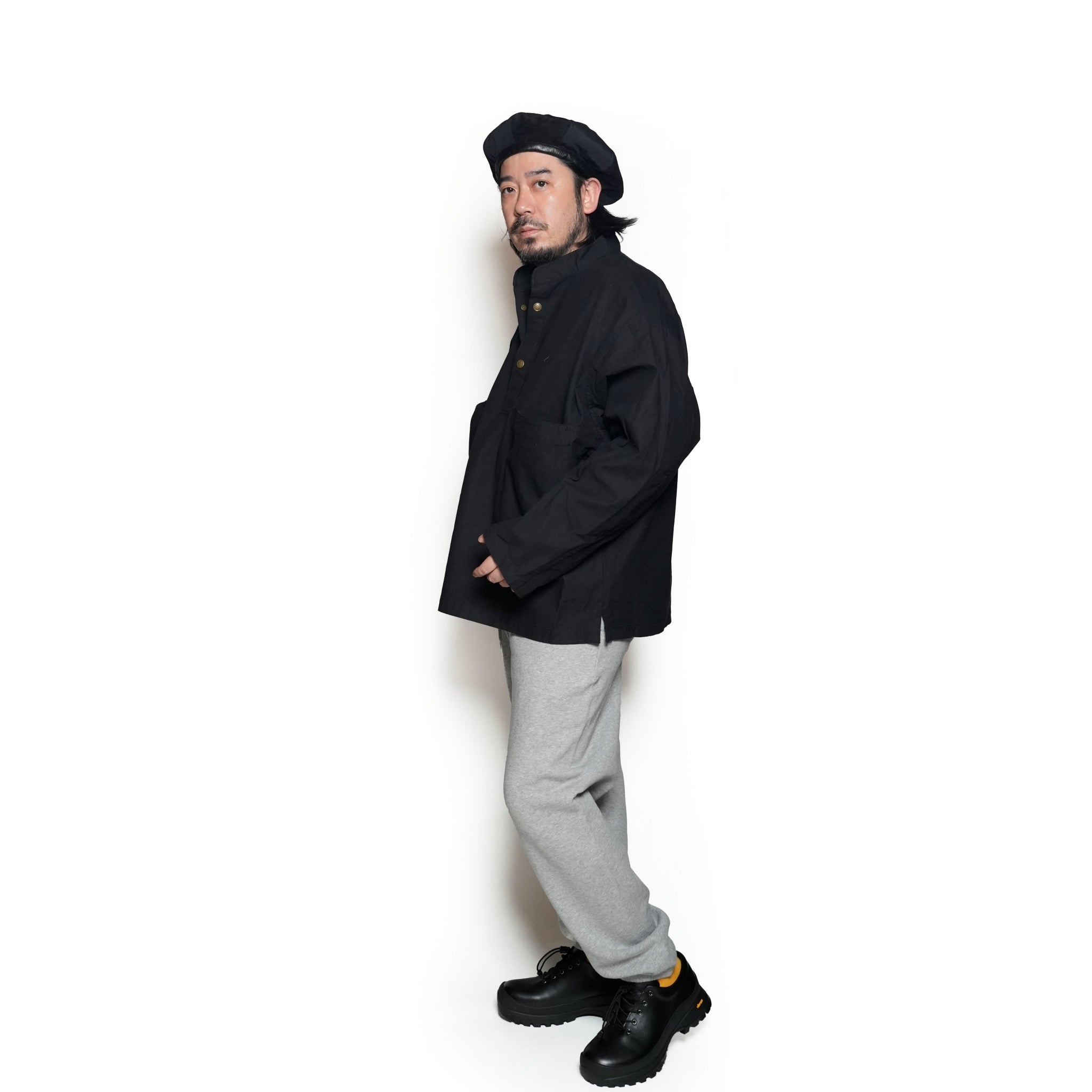 AM-2457004_Black | Back Satin Smock | Color:Black【ARMY TWILL_アーミーツイル】