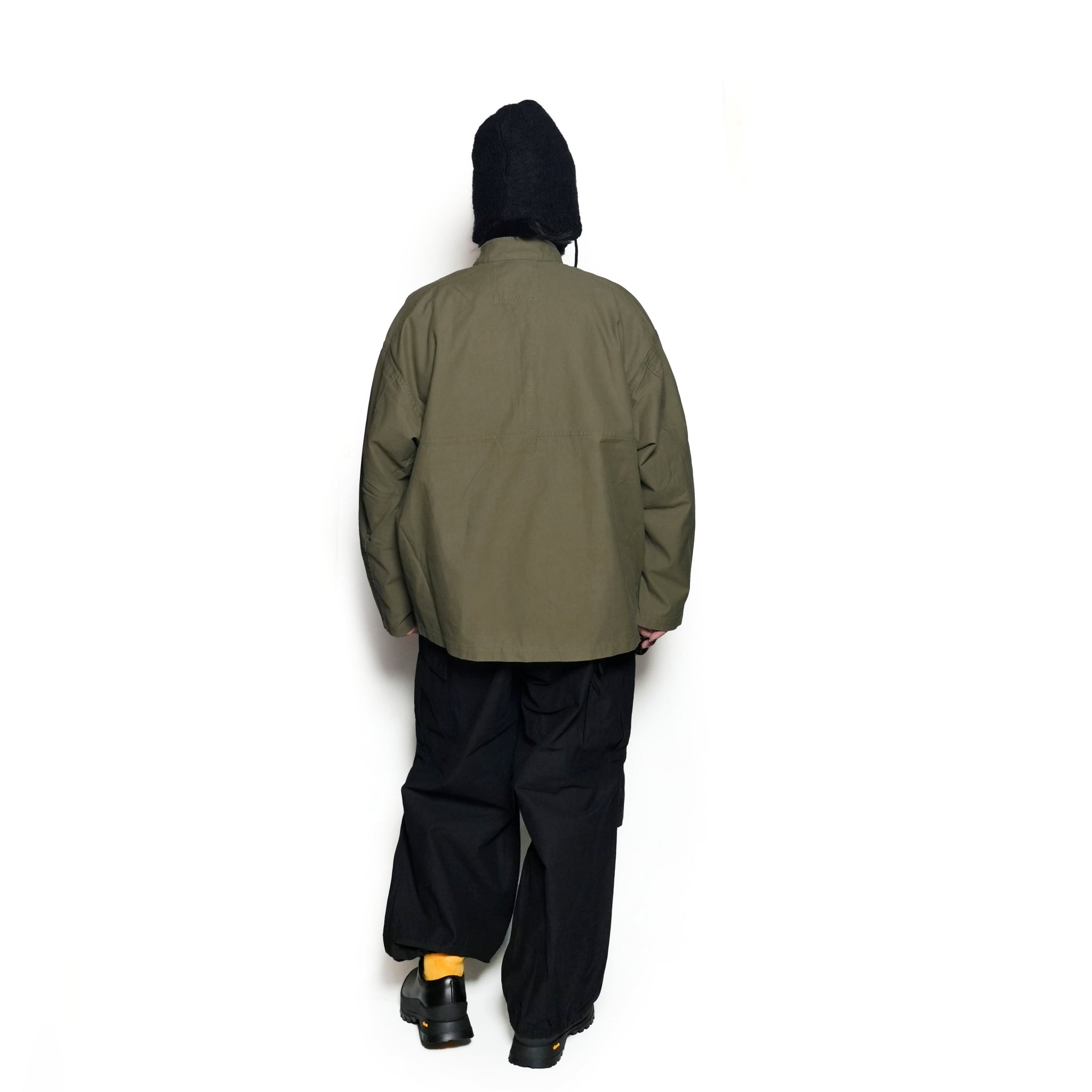 AM-2457004_Khaki | Back Satin Smock | Color:Khaki【ARMY TWILL_アーミーツイル】