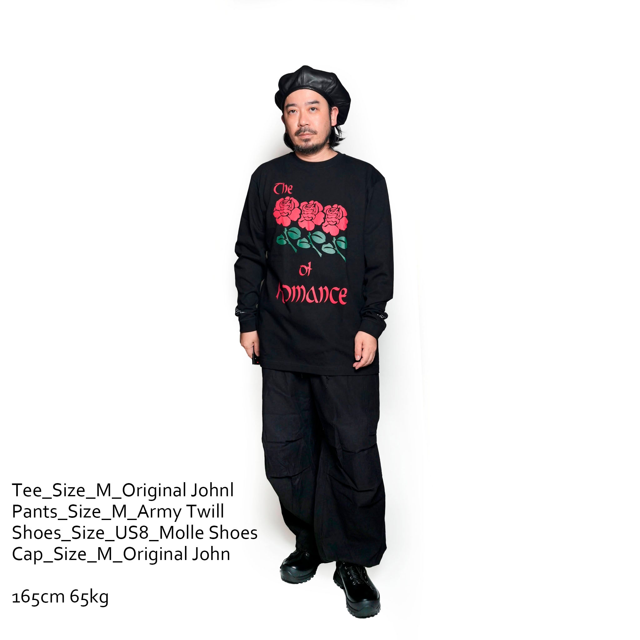 24-3-ct05 | FLOWERS OF ROMANCE L/S  BLACK【ORIGINAL JOHN_オリジナルジョン】