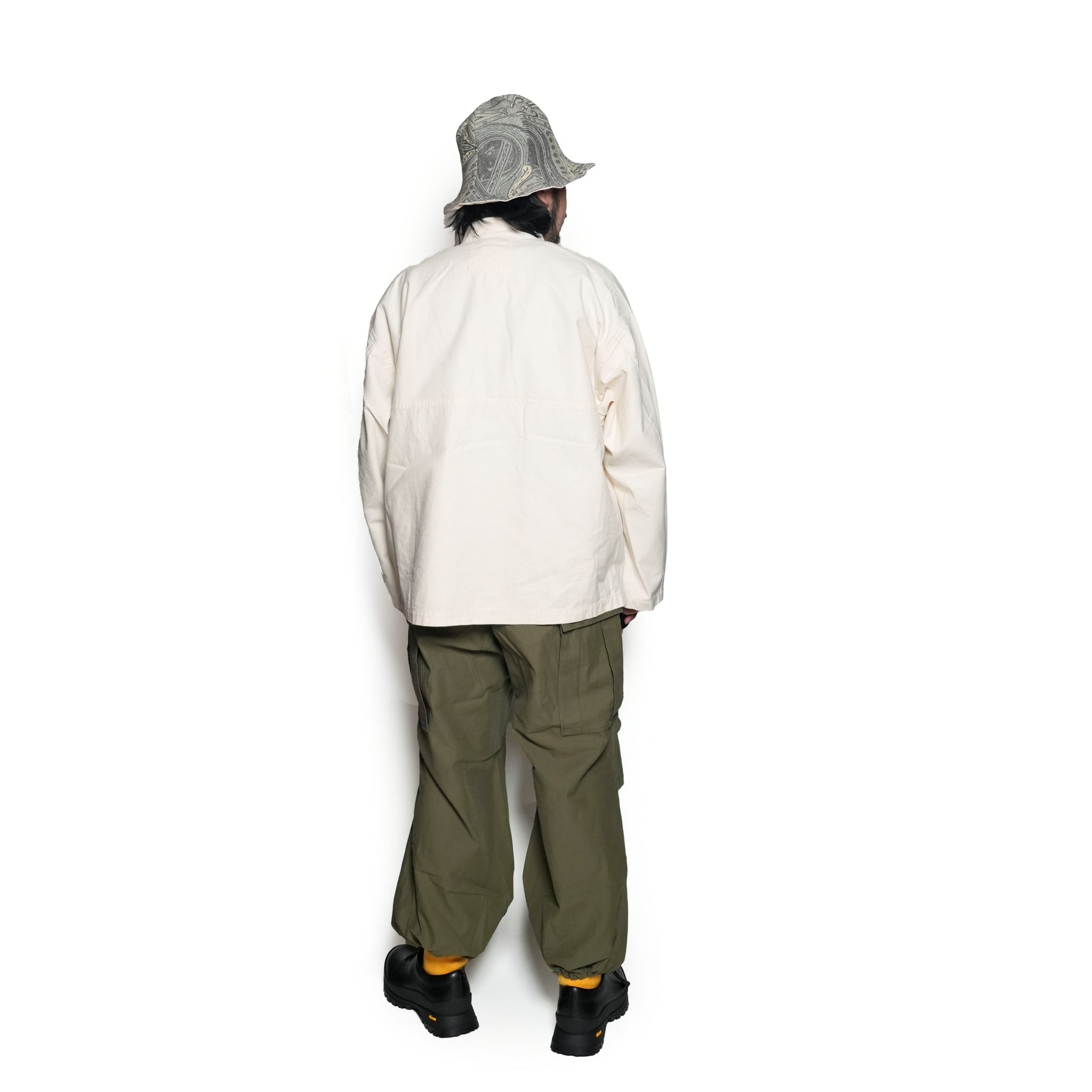 AM-2457004_Ecru | Back Satin Smock | Color:Ecru【ARMY TWILL_アーミーツイル】