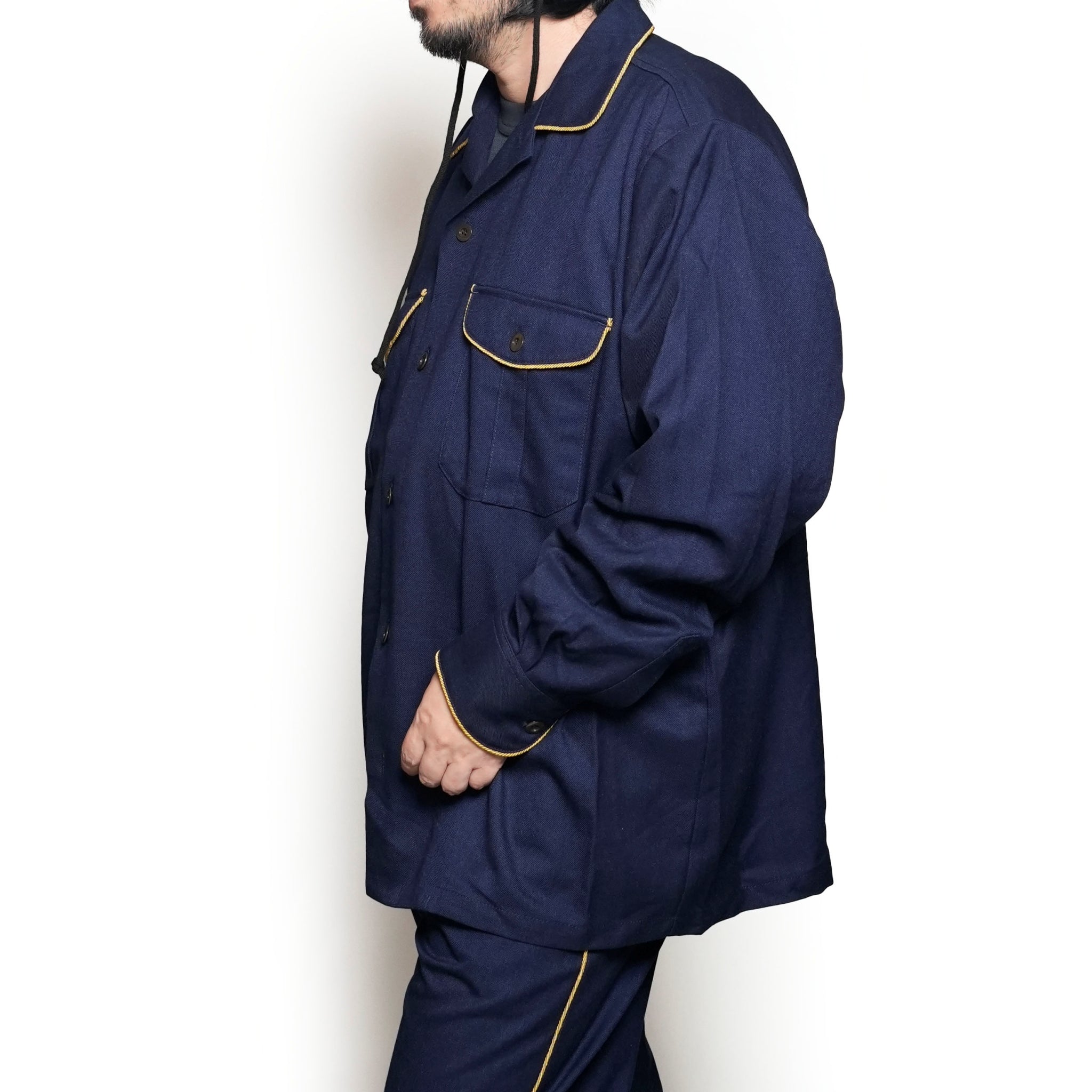 AM-2457002_Navy | TR Parade Shirt | Color:Navy【ARMY TWILL_アーミーツイル】