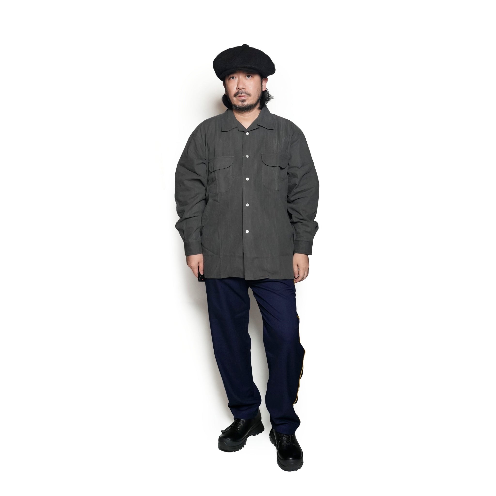 CAMP COLLAR SHIRT *JAPANESE CHARCOAL | Petite Regular/Regular/Tall 【CITYLIGHTS PRODUCTS_シティライツプロダクツ】