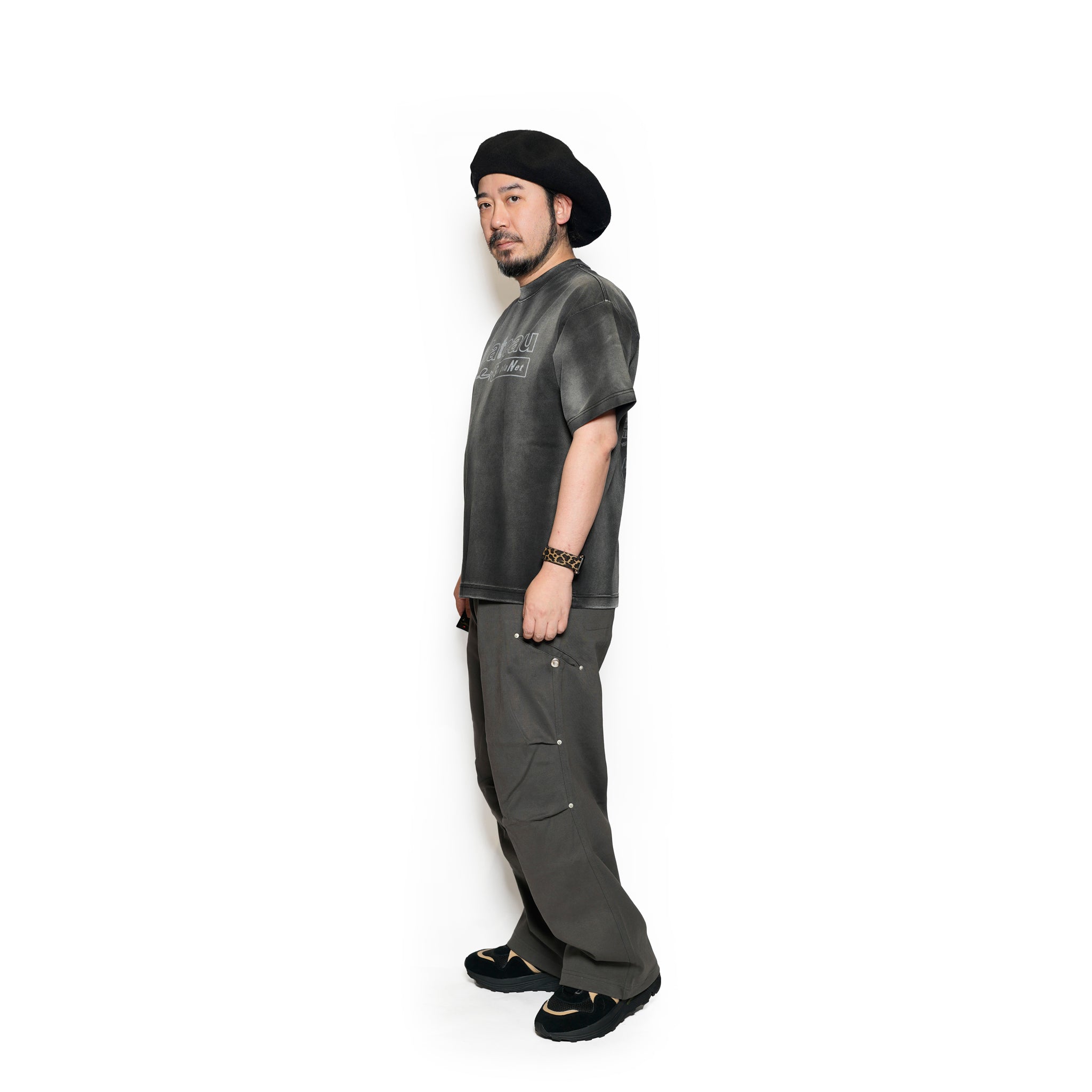 Pla25sst19_Washed Black | Sp tee | Color:Washed Black【PLATEAU STUDIO_プラトー スタジオ】