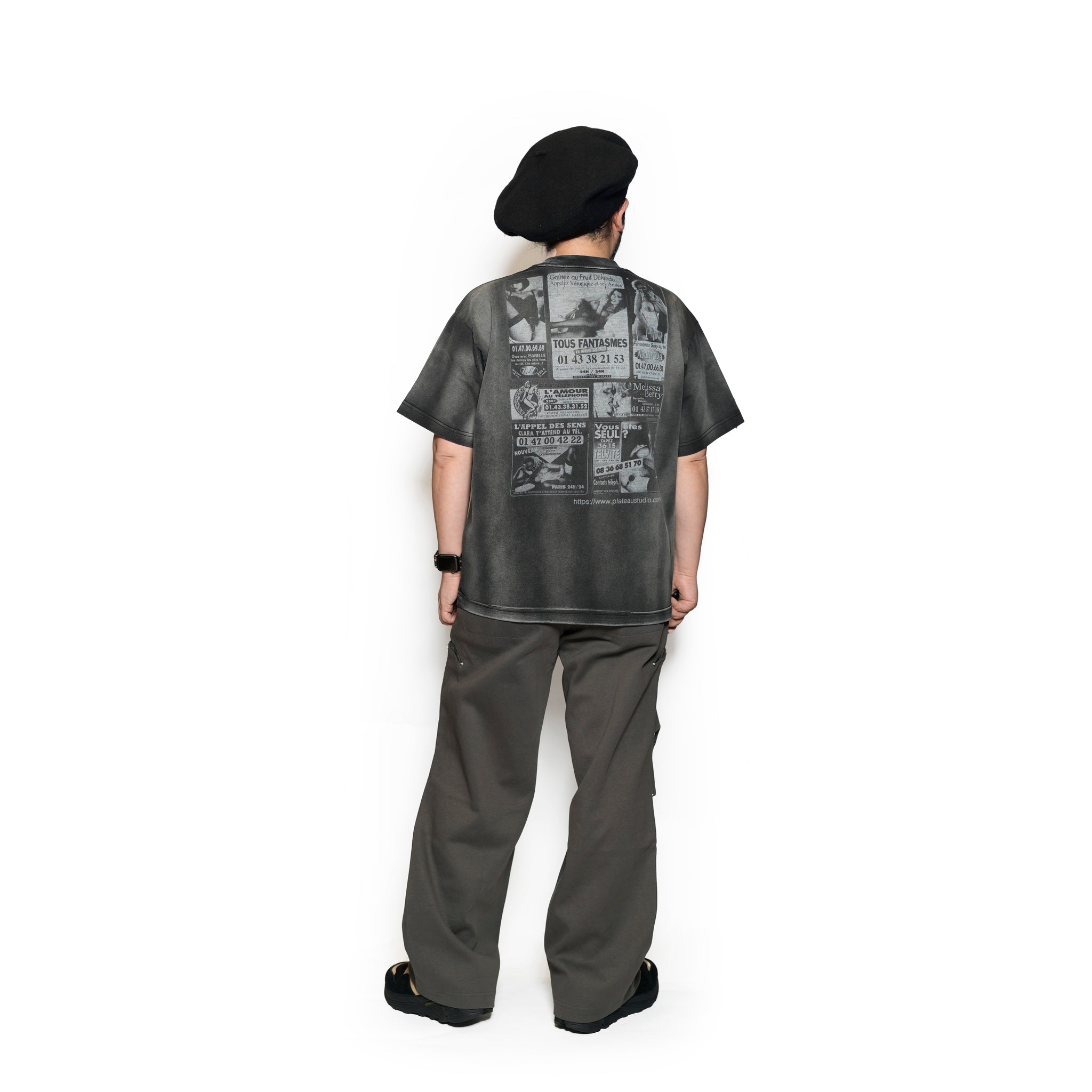 Pla25sst19_Washed Black | Sp tee | Color:Washed Black【PLATEAU STUDIO_プラトー スタジオ】