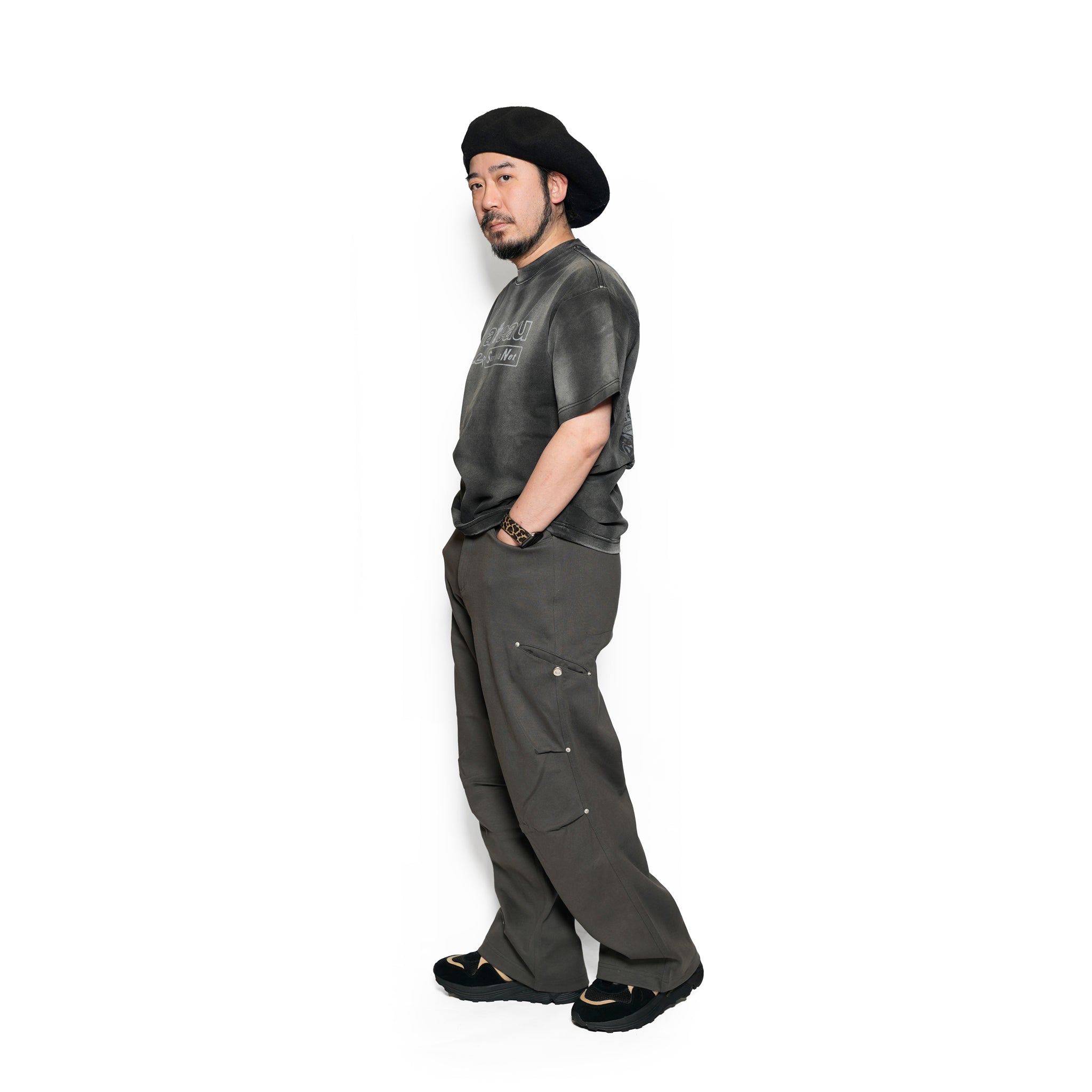 Pla25sst19_Washed Black | Sp tee | Color:Washed Black【PLATEAU STUDIO_プラトー スタジオ】