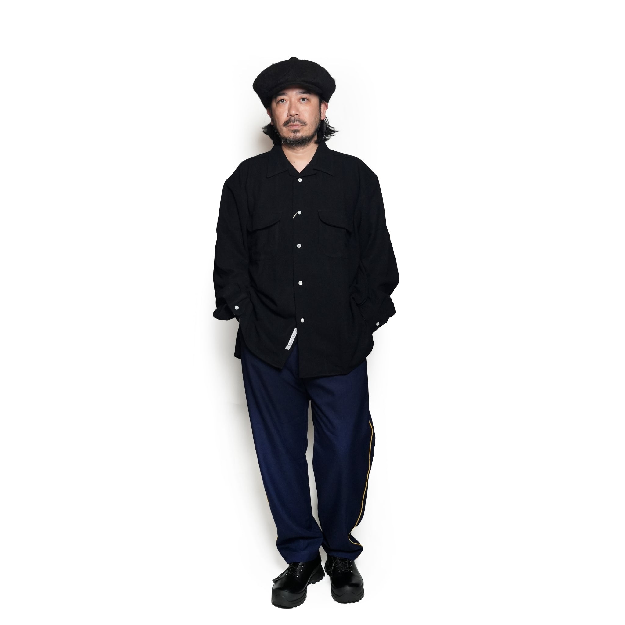 CAMP COLLAR SHIRT *BLACK ETAMINE | Petite Regular/Regular/Tall 【CITYLIGHTS PRODUCTS_シティライツプロダクツ】