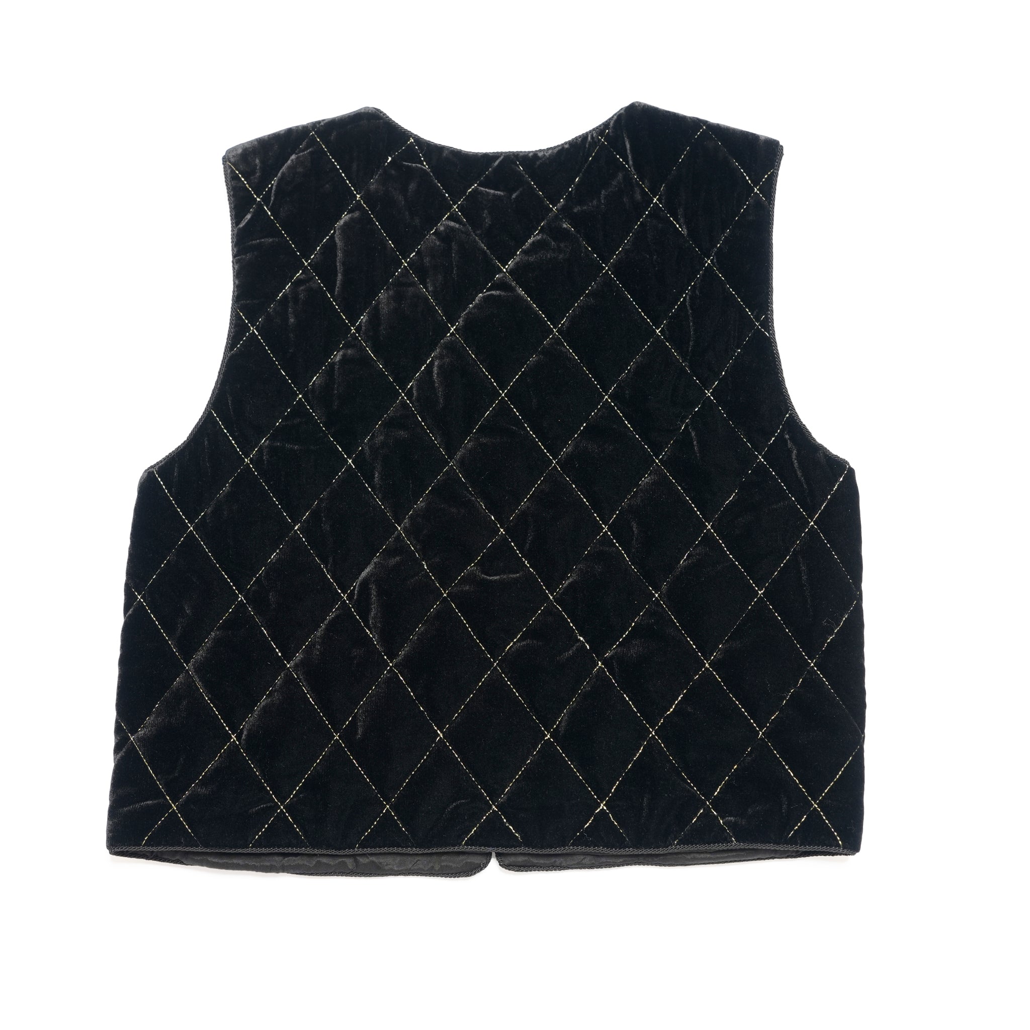 VELVET BEADS EMBROIDERY VEST | Color_Black | No_020952sn3_black【SARA MALLIKA_サラマリカ】