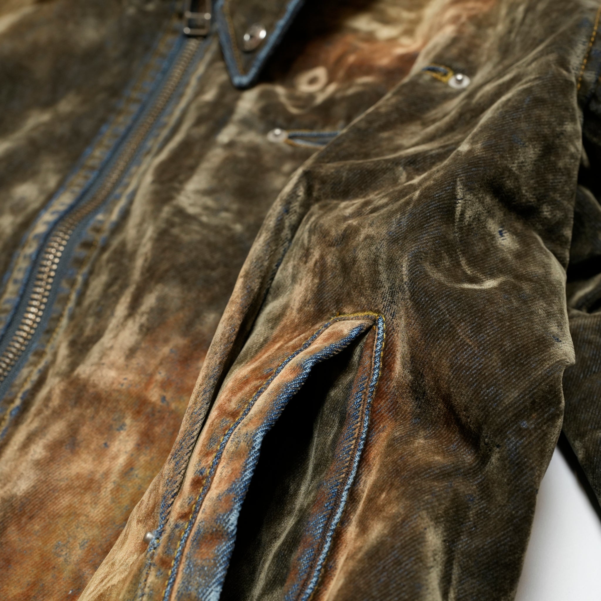 Tucked worker jacket | Color_Washed Velvet | No_pla25awj17-1_washed velvet【PLATEAU STUDIO_プラトー スタジオ】