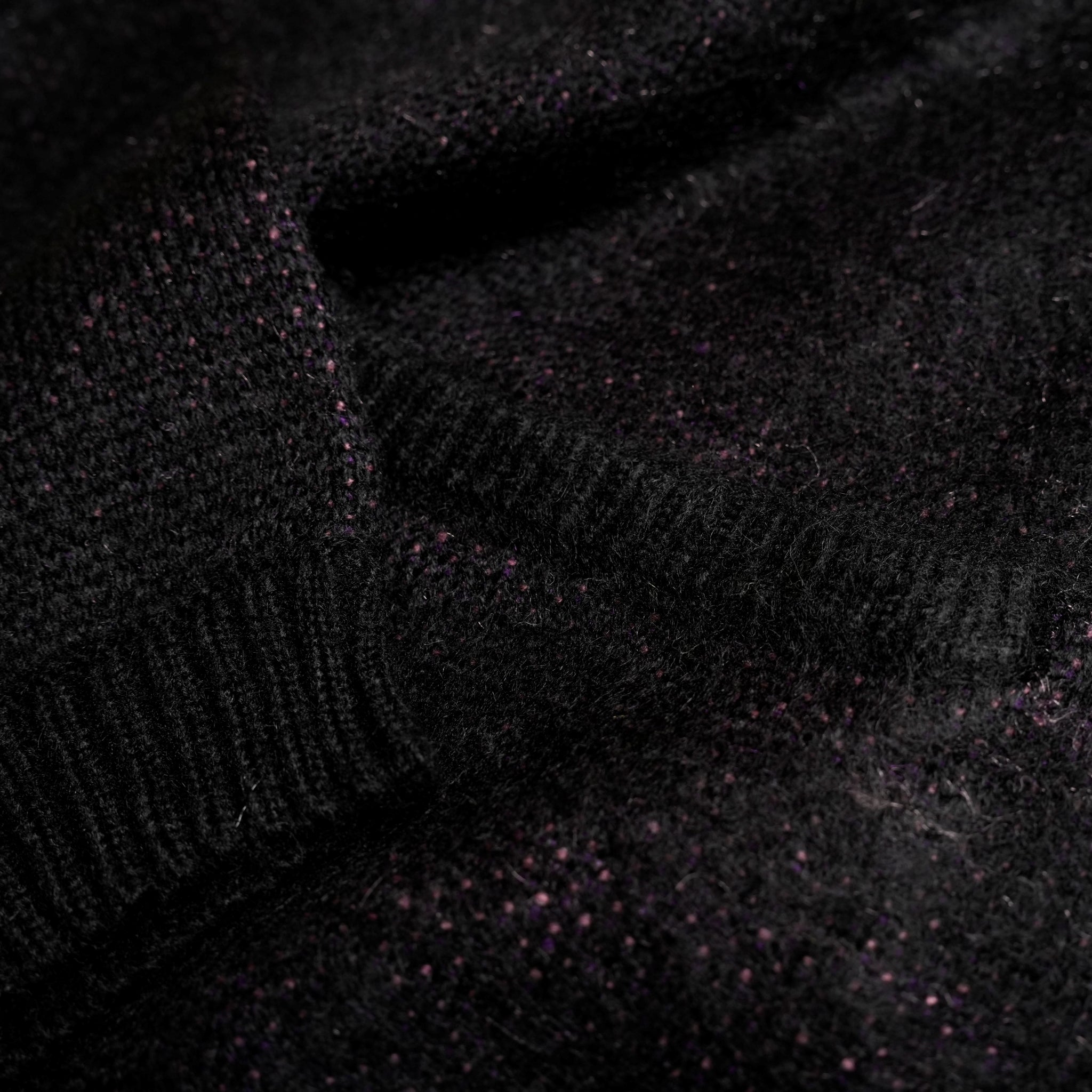 tc24f010_BLACK | shaggy color cardigan | Color:Black【TOWNCRAFT_タウンクラフト】