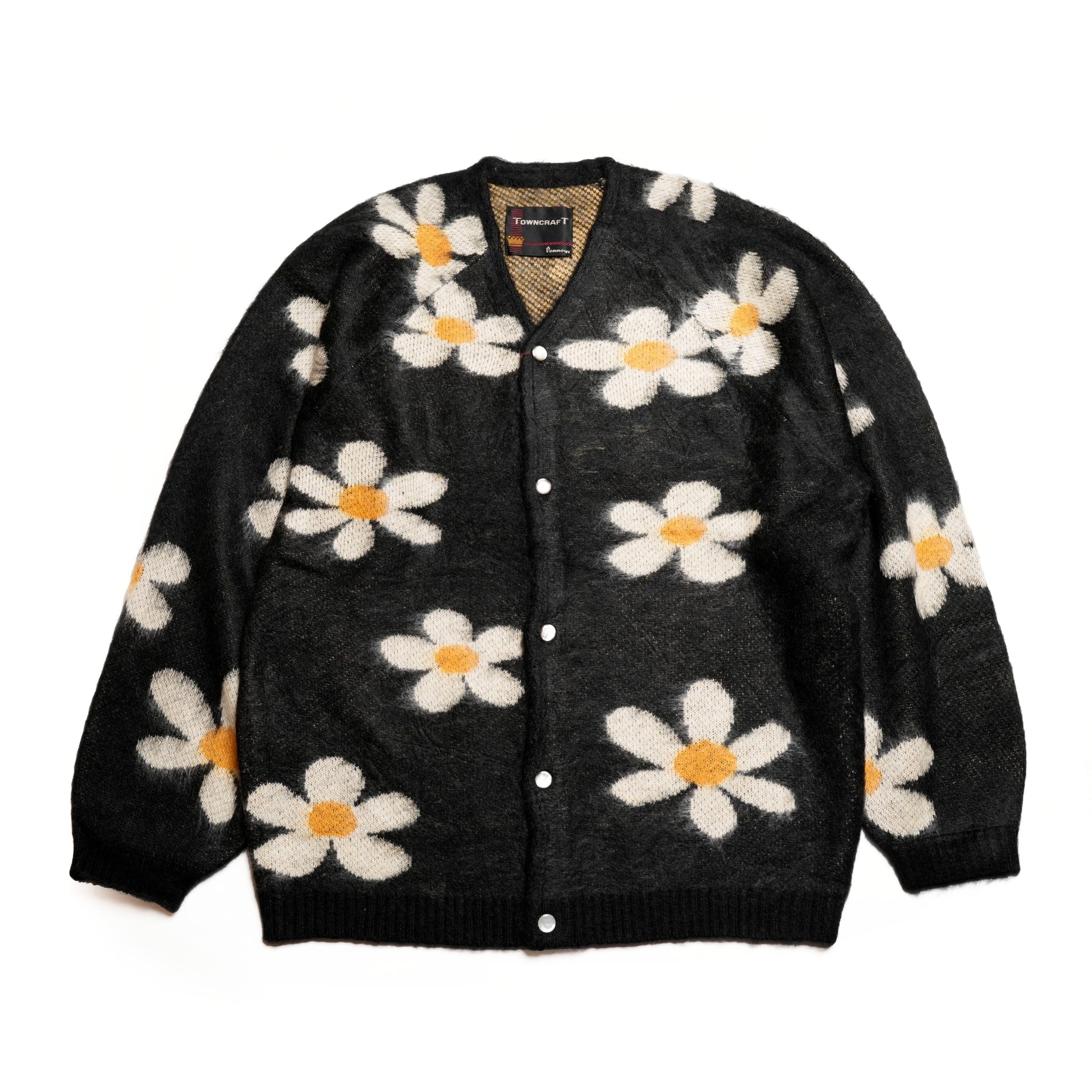 tc24f014_Flower | Shaggy Raglan Cardigan | Color:Flower【TOWNCRAFT_タウンクラフト】