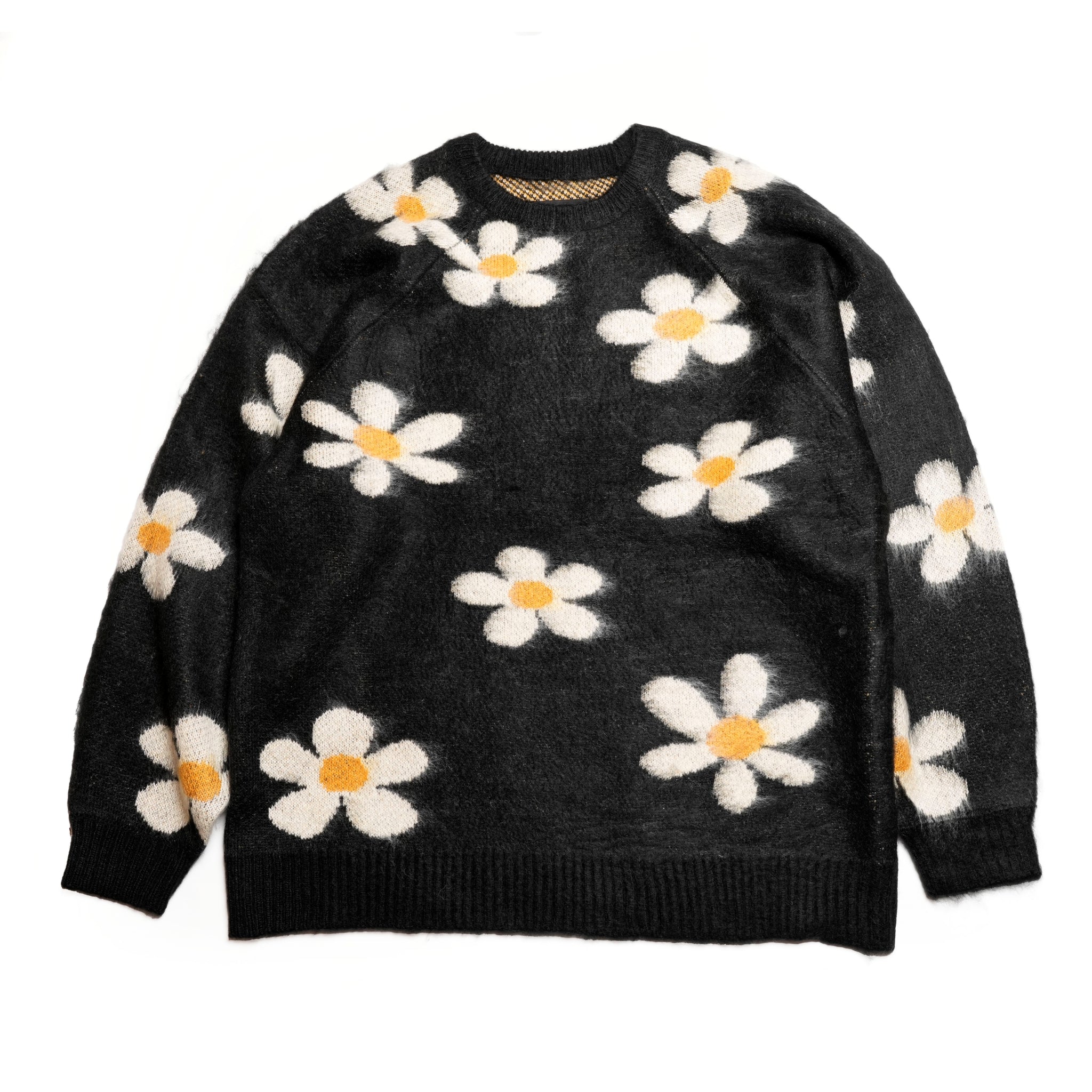 tc24f013_Flower | Shaggy Raglan Crew Sweater | Color:Flower【TOWNCRAFT_タウンクラフト】