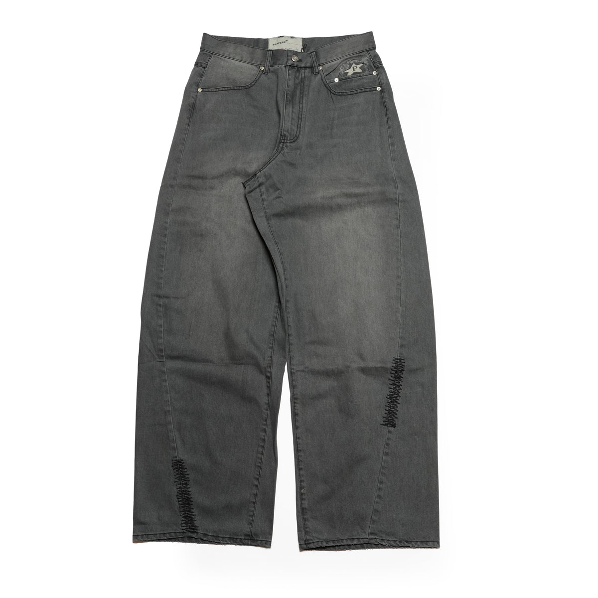 Curvy work pants – Washed Grey | PLATEAU STUDIO