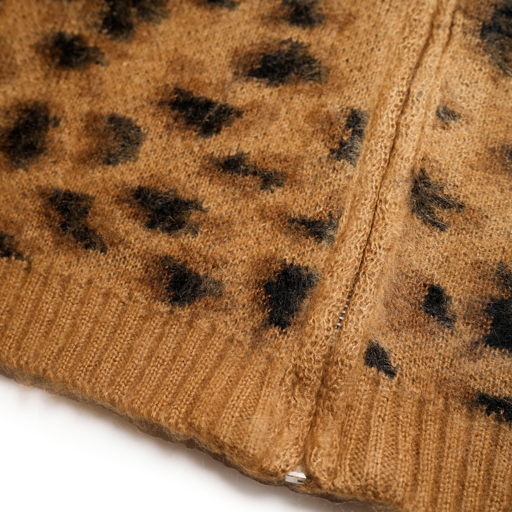 tc24f012_Leopard | Shaggy Vintage Pattern Zip Vest | Color:Leopard【TOWNCRAFT_タウンクラフト】