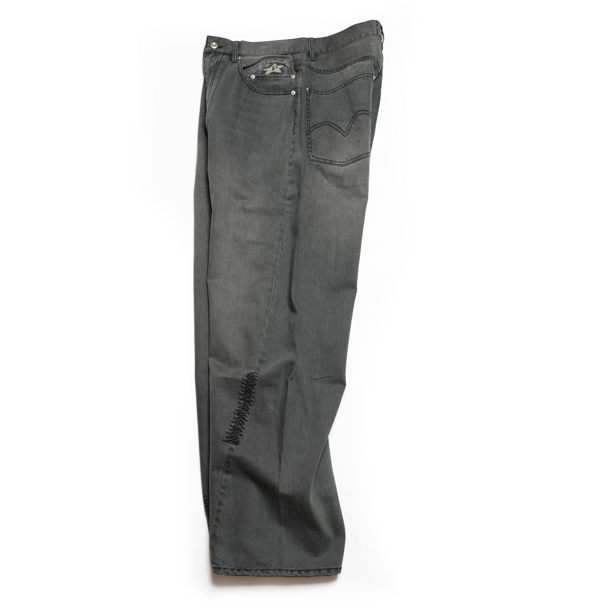 Curvy work pants – Washed Grey | PLATEAU STUDIO