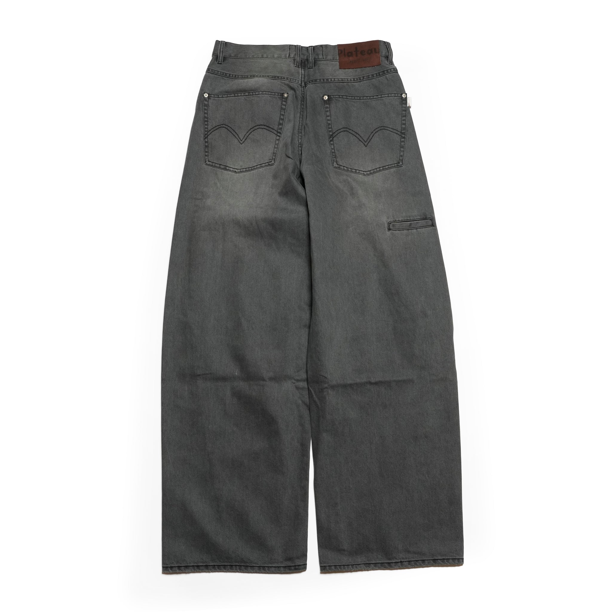 Curvy work pants | Color_Washed Grey | No_pla25awp02-2_washed grey【PLATEAU STUDIO_プラトー スタジオ】