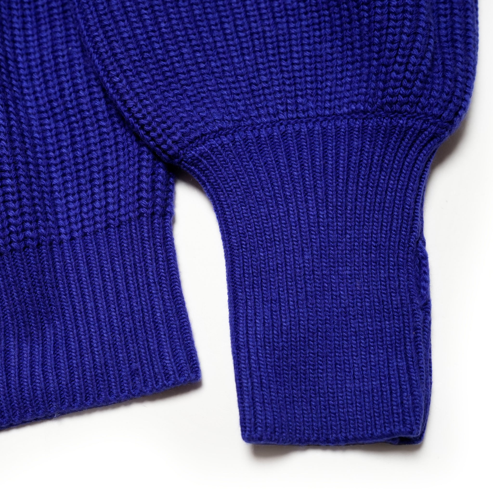 MIL24FKN3031_ROYAL BLUE | HALF ZIP MIL KNIT TOP | Color:Royal Blue【KHA:KI_カーキ】