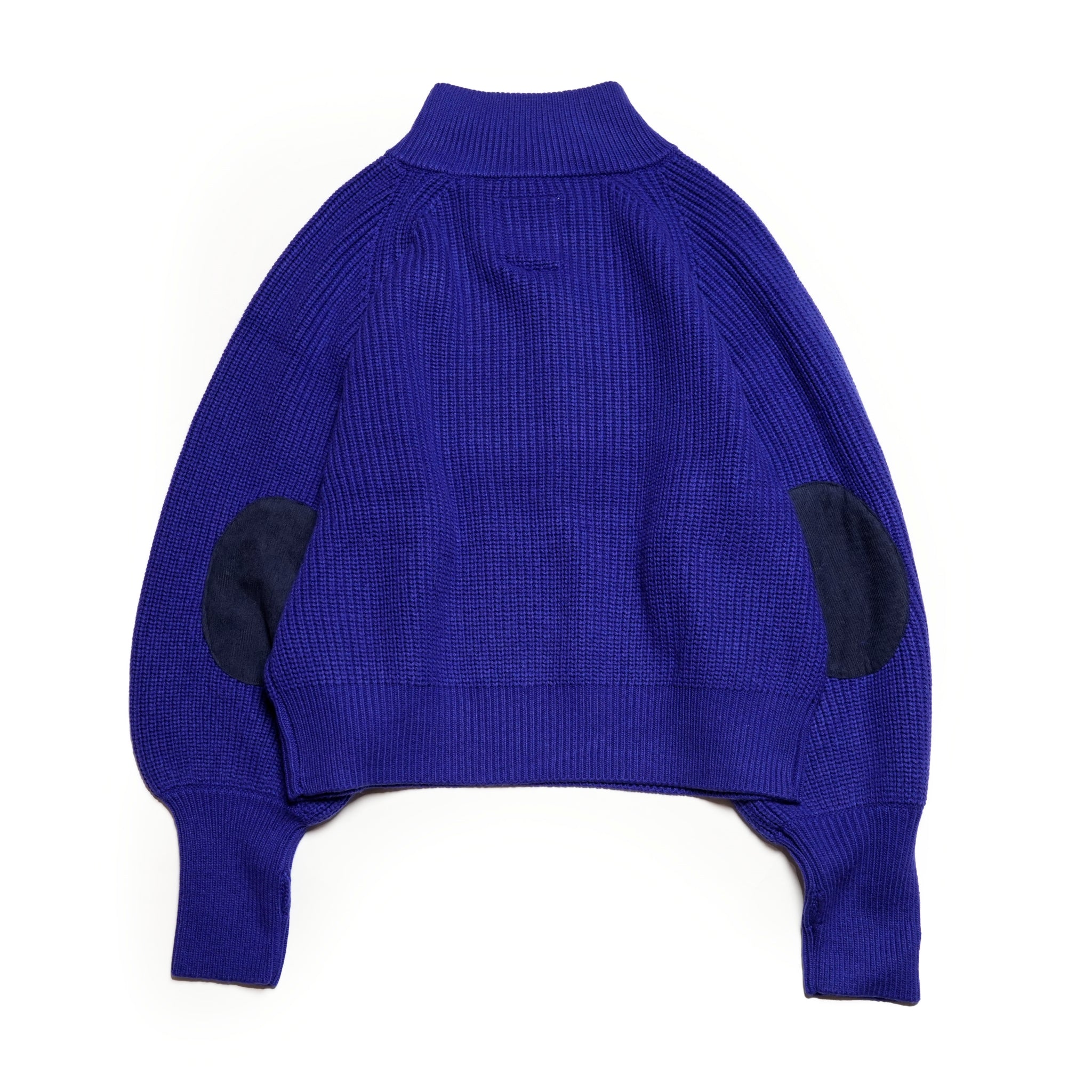 MIL24FKN3031_ROYAL BLUE | HALF ZIP MIL KNIT TOP | Color:Royal Blue【KHA:KI_カーキ】