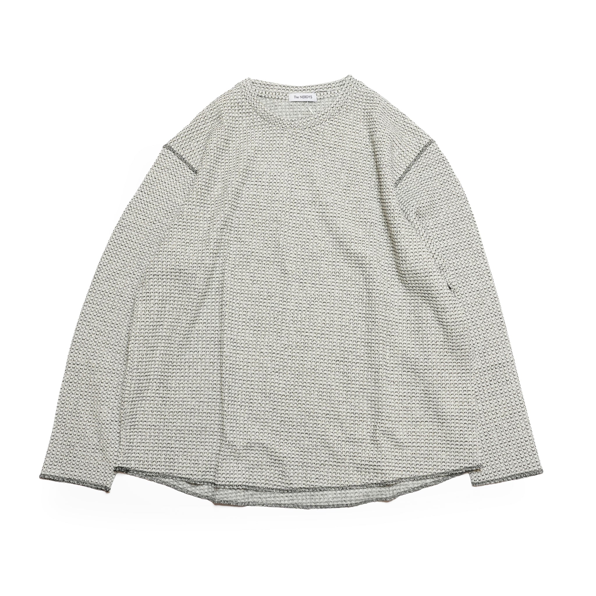 KNIT PRINT CUTSEW | Color:White/Black【The NERDYS_ナーディーズ】 NFNG-CS05