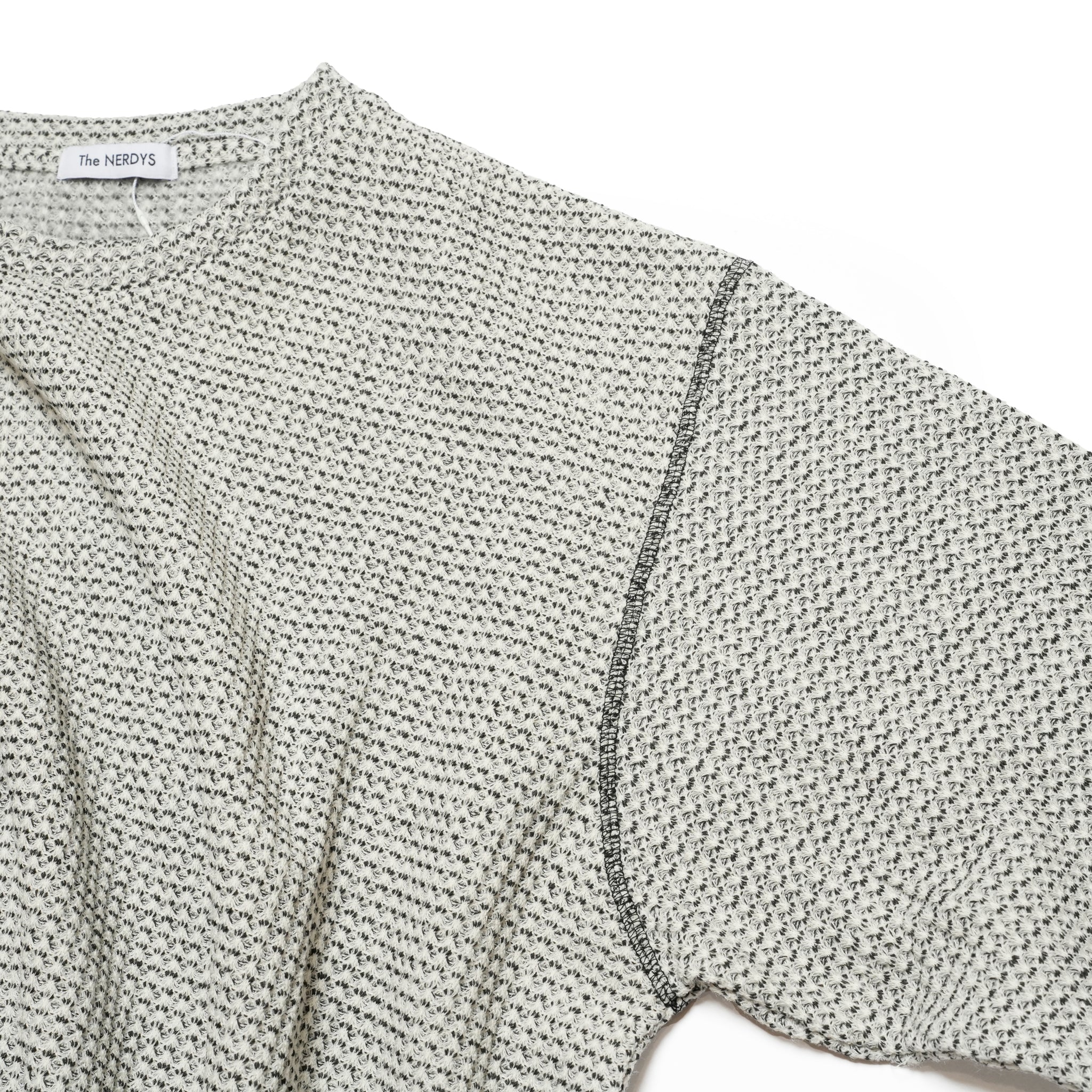 KNIT PRINT CUTSEW | Color:White/Black【The NERDYS_ナーディーズ】 NFNG-CS05