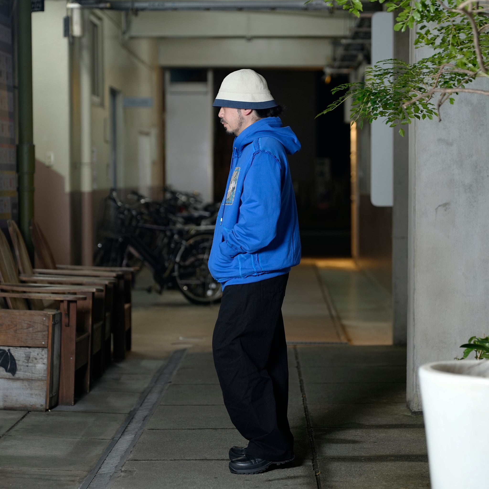 RL-25-1384_Grayge | 2Tone Sailor Hat | Color:Grayge【RACAL_ラカル】