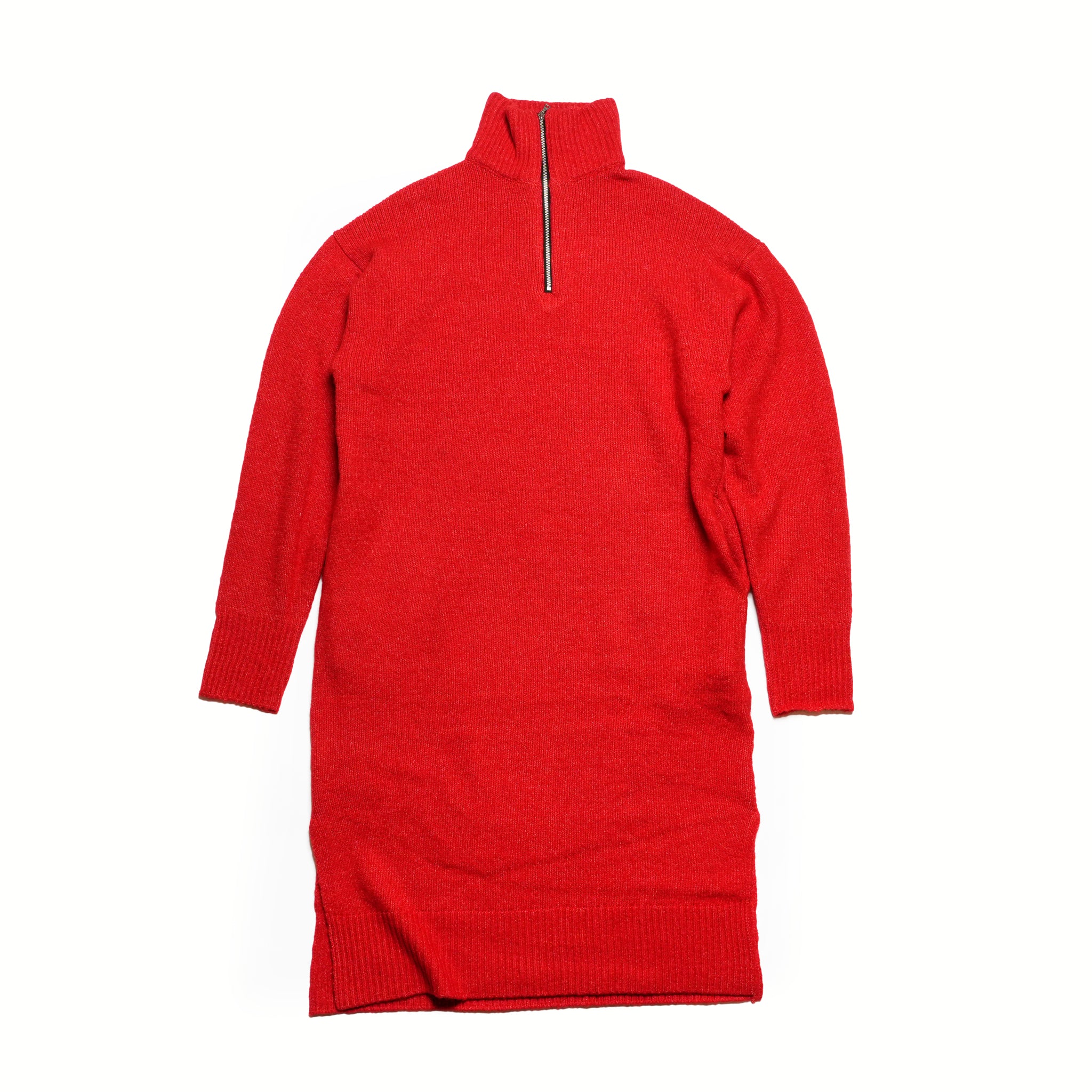 LS HALF ZIP DRESS | Color_Red/Navy | No_252-397【CaRouseLamBRa_ケラウズランブラ】