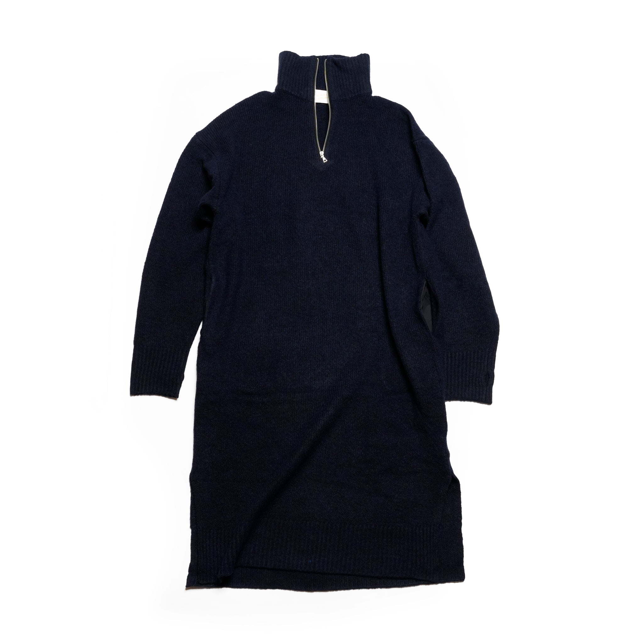 LS HALF ZIP DRESS | Color_Red/Navy | No_252-397【CaRouseLamBRa_ケラウズランブラ】