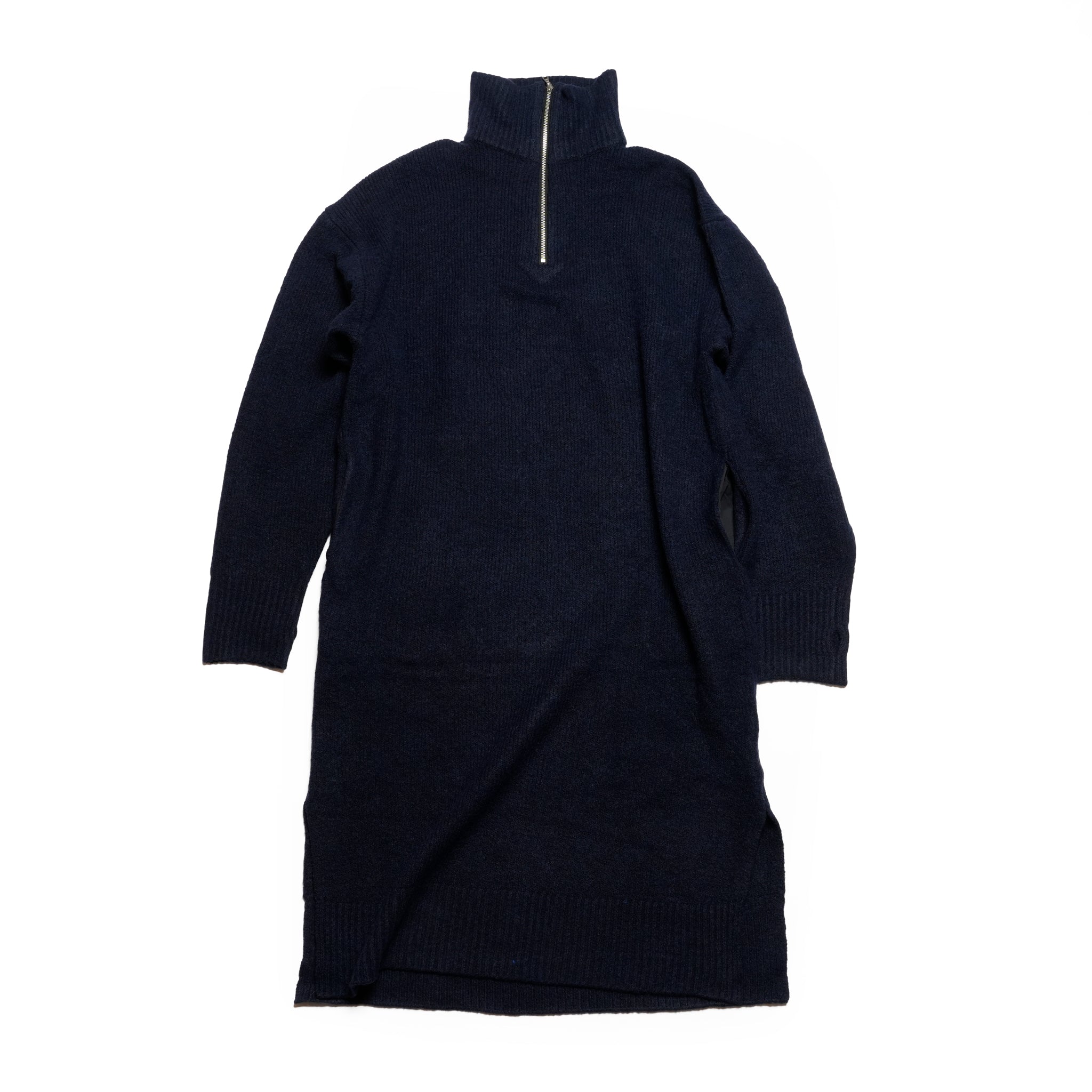 LS HALF ZIP DRESS | Color_Red/Navy | No_252-397【CaRouseLamBRa_ケラウズランブラ】