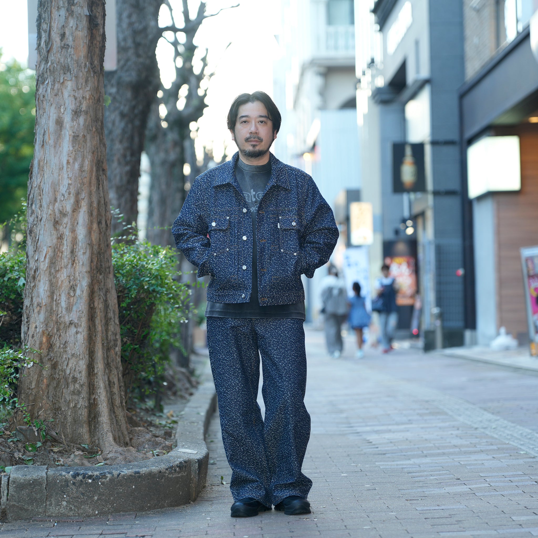 Dot denim jacket | Color_Denim | No_pla25awj08-1_denim【PLATEAU STUDIO_プラトー スタジオ】