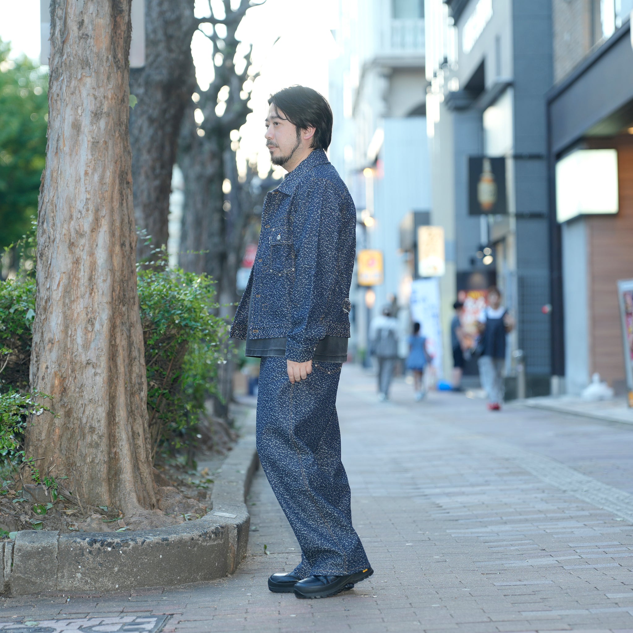 Dot denim jacket | Color_Denim | No_pla25awj08-1_denim【PLATEAU STUDIO_プラトー スタジオ】