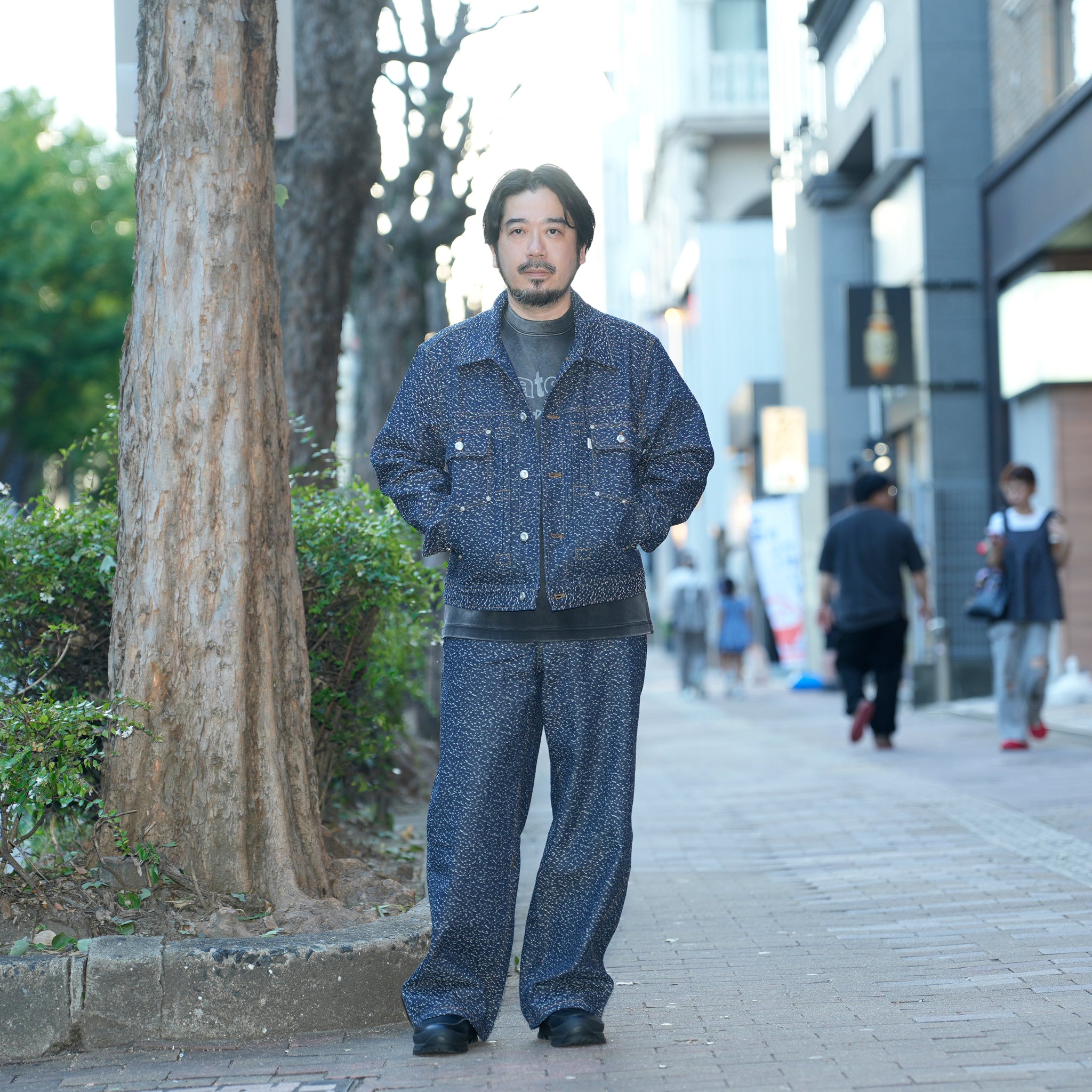 Dot denim jacket | Color_Denim | No_pla25awj08-1_denim【PLATEAU STUDIO_プラトー スタジオ】