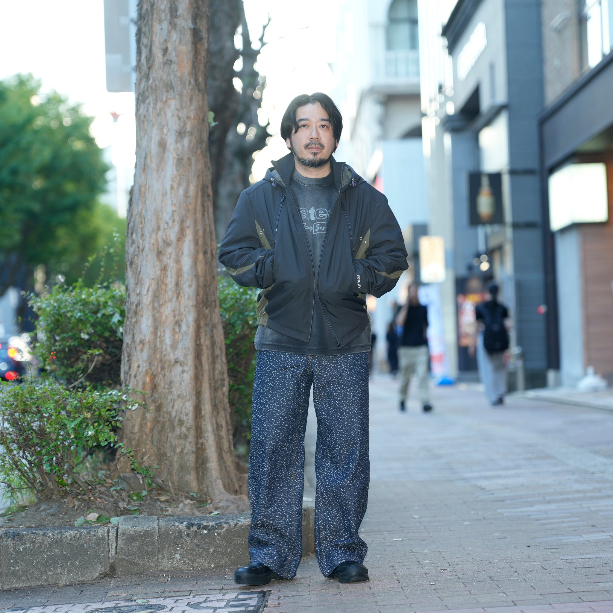 Curvy padded jacket | Color_Ash Black | No_pla25awj12-1_ash black【PLATEAU STUDIO_プラトー スタジオ】