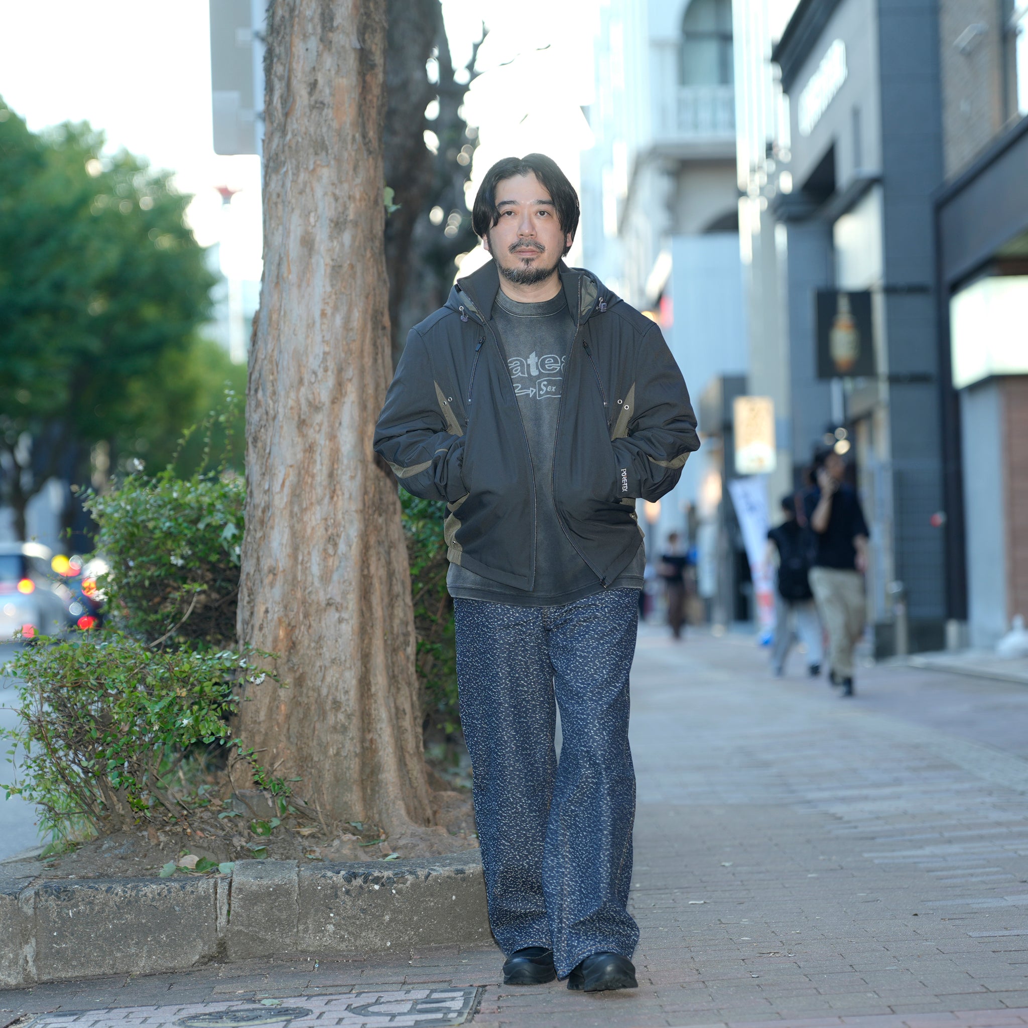 Curvy padded jacket | Color_Ash Black | No_pla25awj12-1_ash black【PLATEAU STUDIO_プラトー スタジオ】