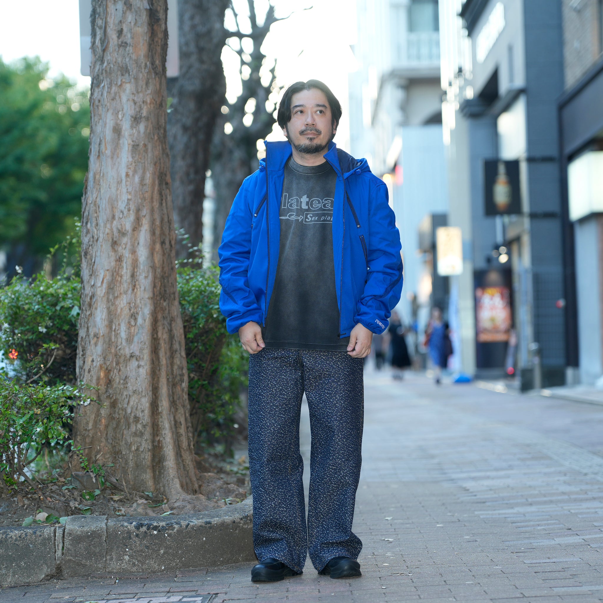 Curvy padded jacket | Color_Blue | No_pla25awj12-2_blue【PLATEAU STUDIO_プラトー スタジオ】