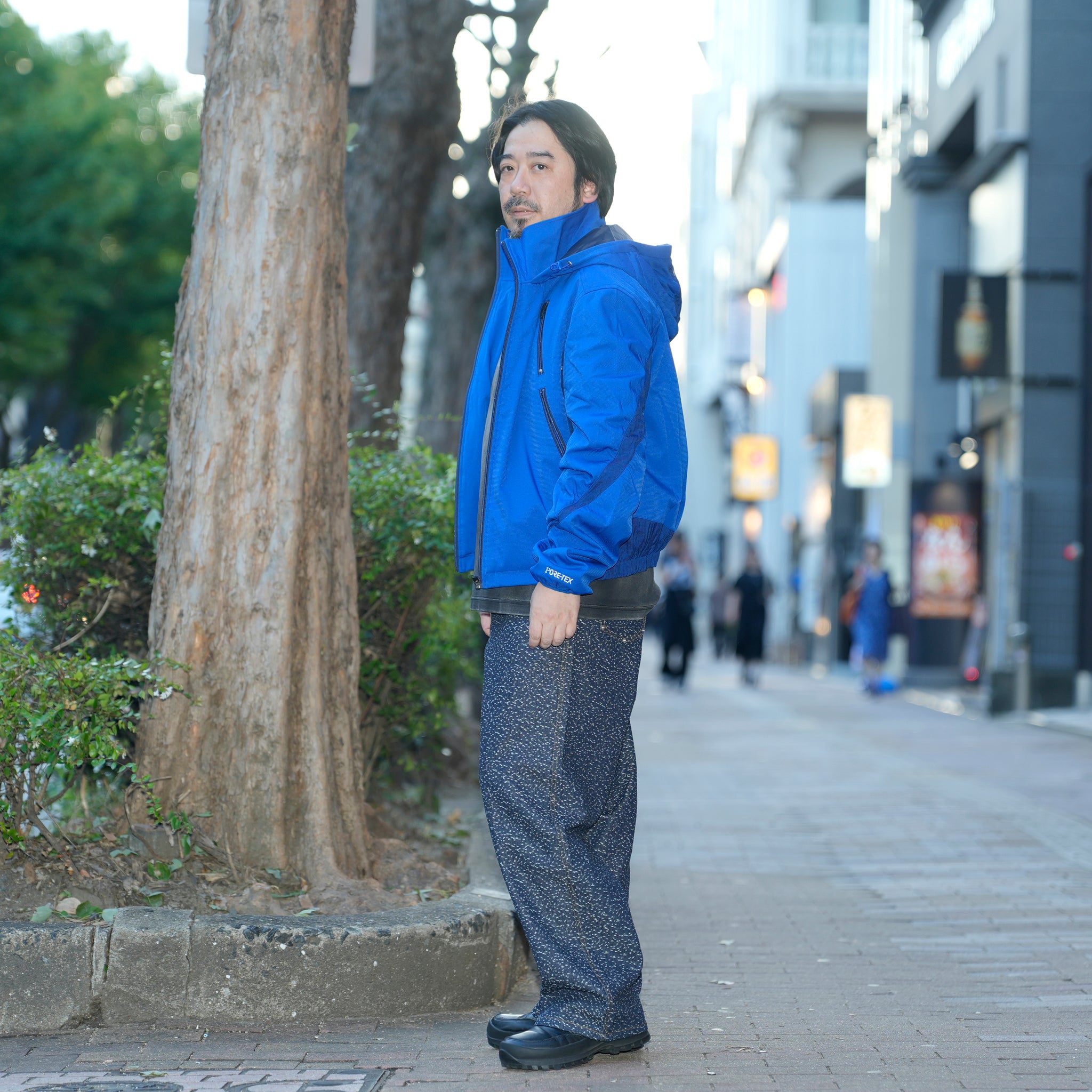 Curvy padded jacket | Color_Blue | No_pla25awj12-2_blue【PLATEAU STUDIO_プラトー スタジオ】