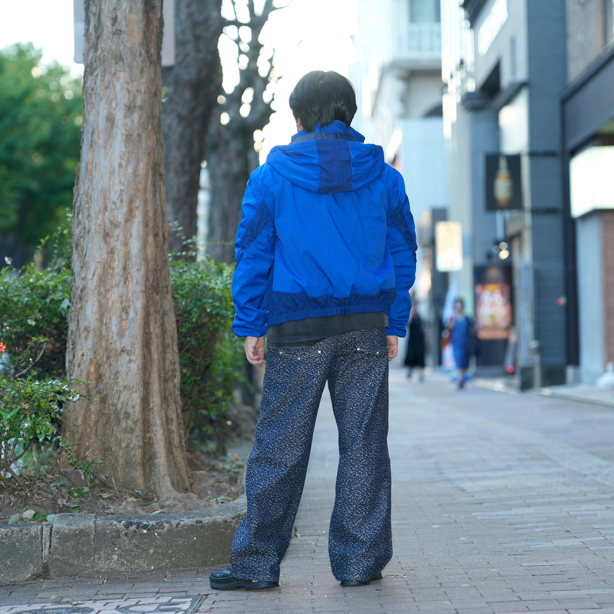 Curvy padded jacket | Color_Blue | No_pla25awj12-2_blue【PLATEAU STUDIO_プラトー スタジオ】