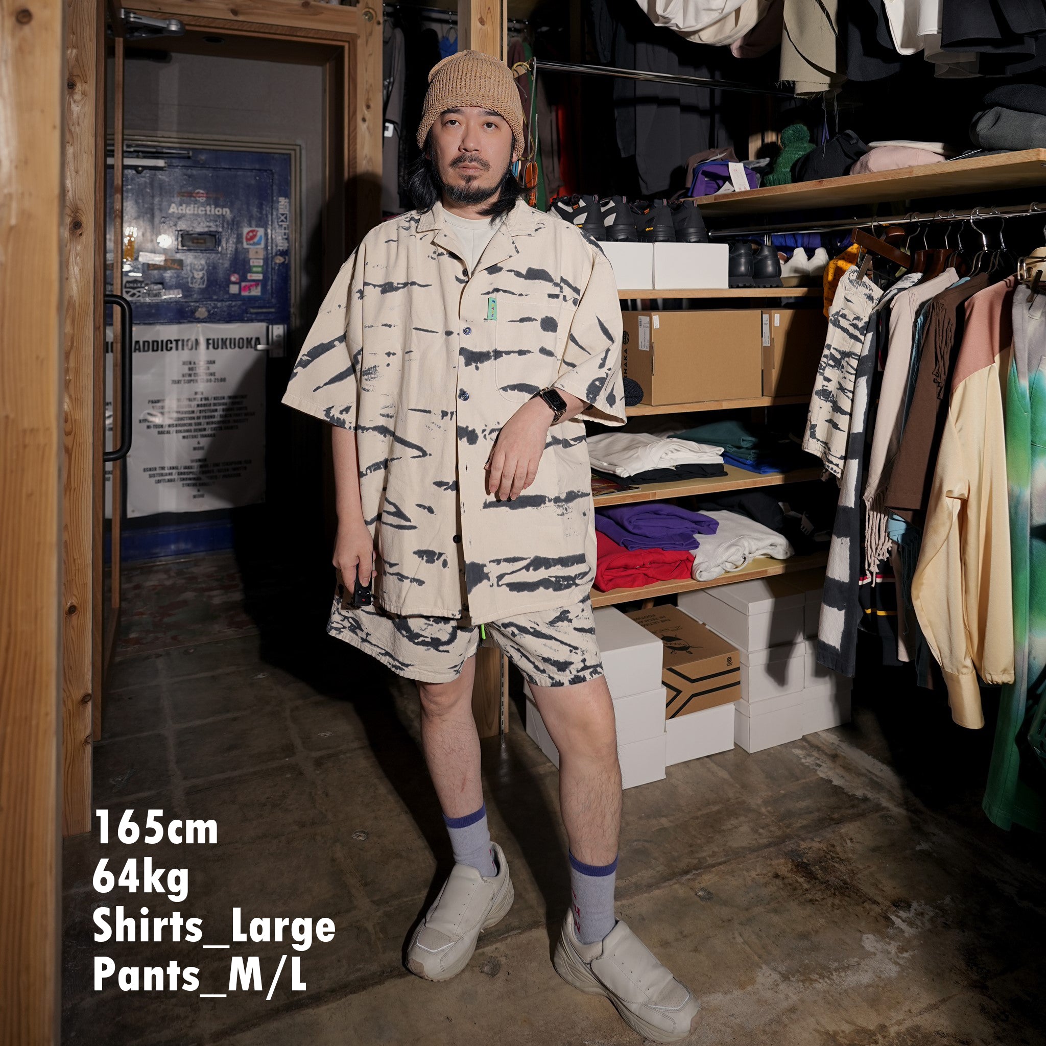 No:MC12-SS24 | Name:Chef Shorts Fancy | Color:Blue Cheese【MEALS CLOTHING_ミールズクロージング】