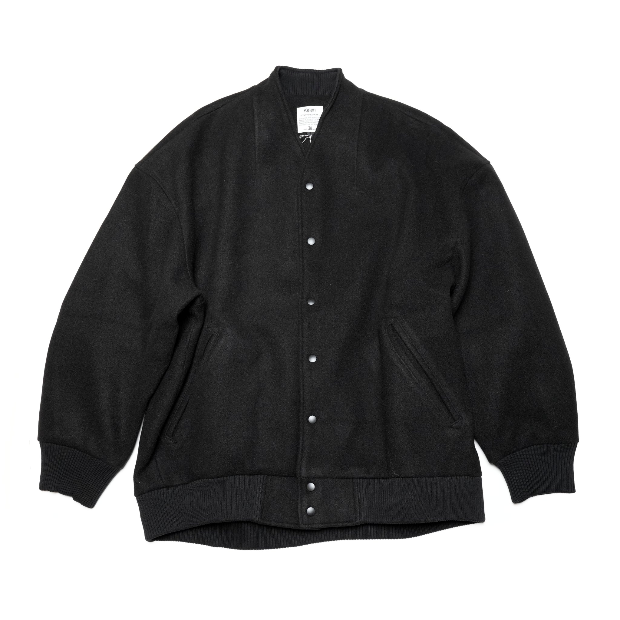 KLM24FJK1100_BLACK | RIOT VARSITY | Color:Black【KELEN MEN_ケレン】