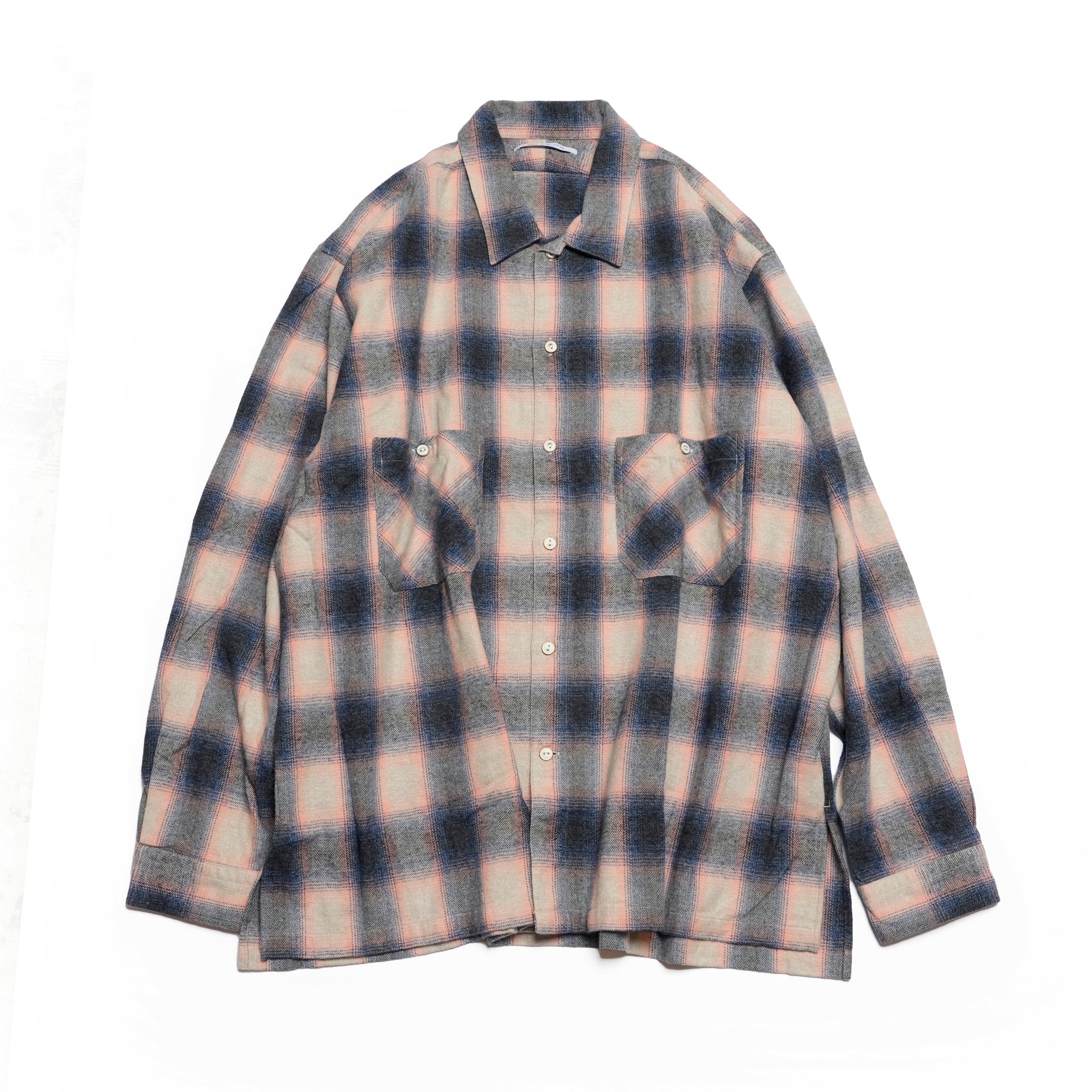 W POCKET SHIRT-OMBRE CHECK | Color_Pink | No_wp-03_pink【CATTA_カッタ】