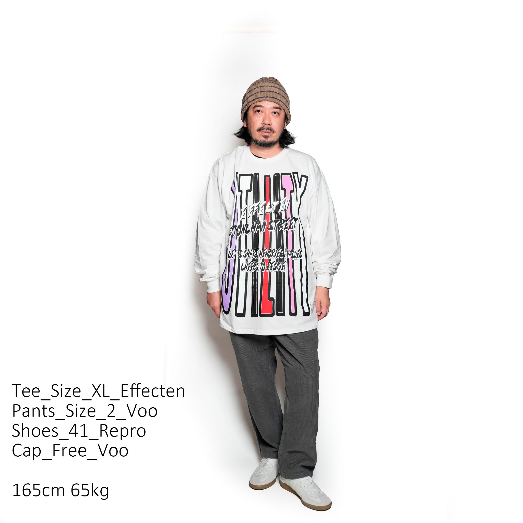 efxf-31_White | Cheers To Bestie L/S Tee | White【EFFECTEN_エフェクテン】