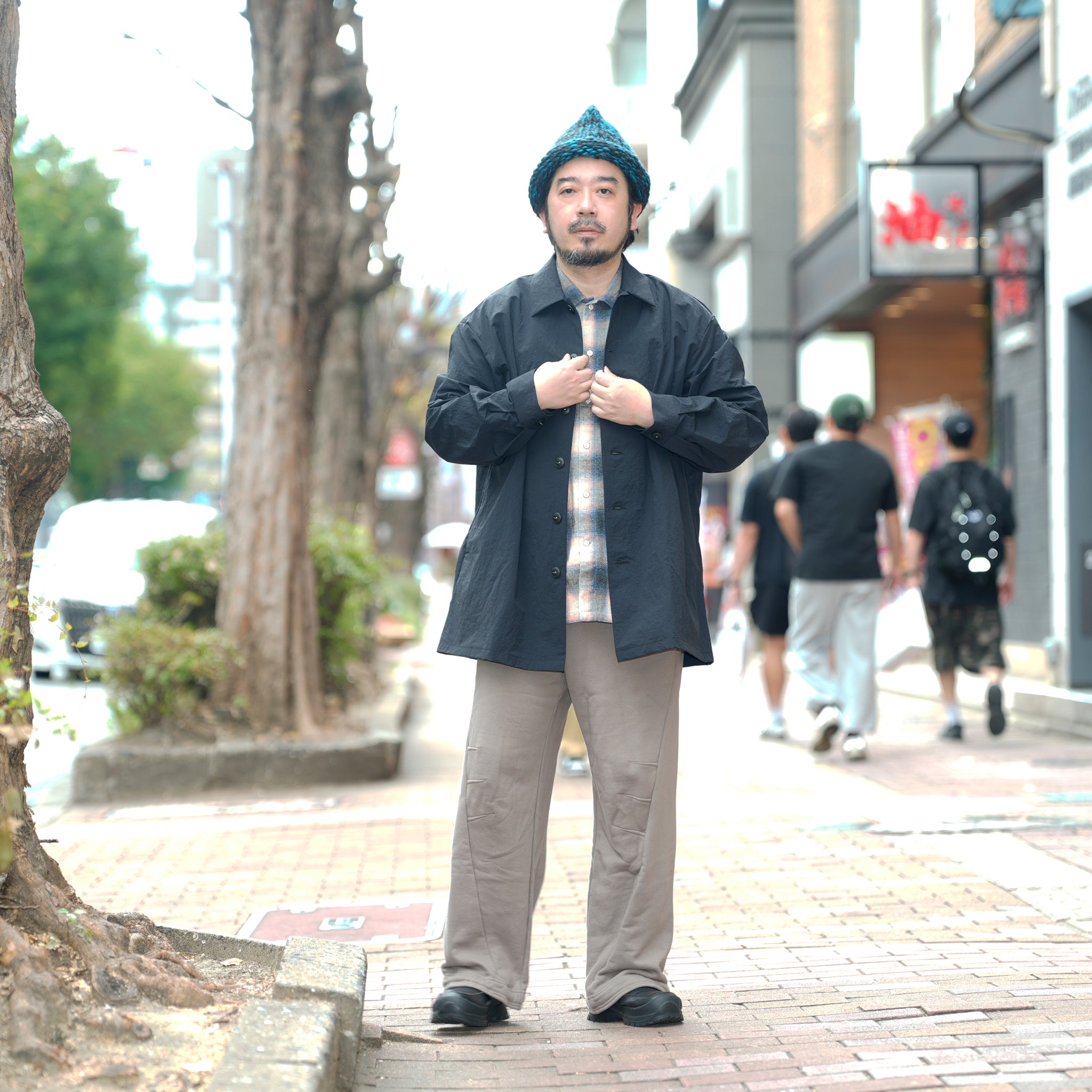 SHIRT COAT-SNOW NOISE TAFFETA | Color_Black | No_shco-02_black【CATTA_カッタ】
