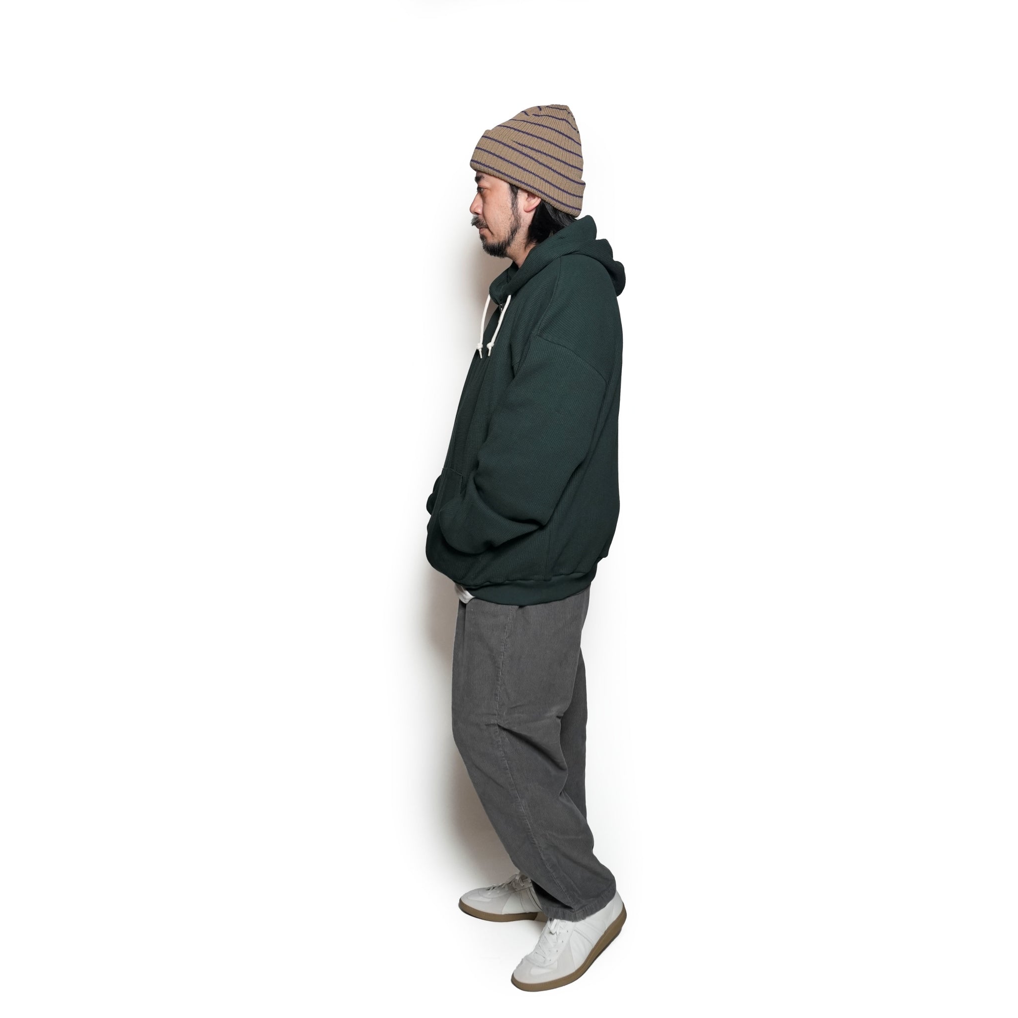 RELAX FIT №113 [ New orleans thermal zip hoodie ] Color:JungleGreen【RELAX FIT_リラックスフィット】