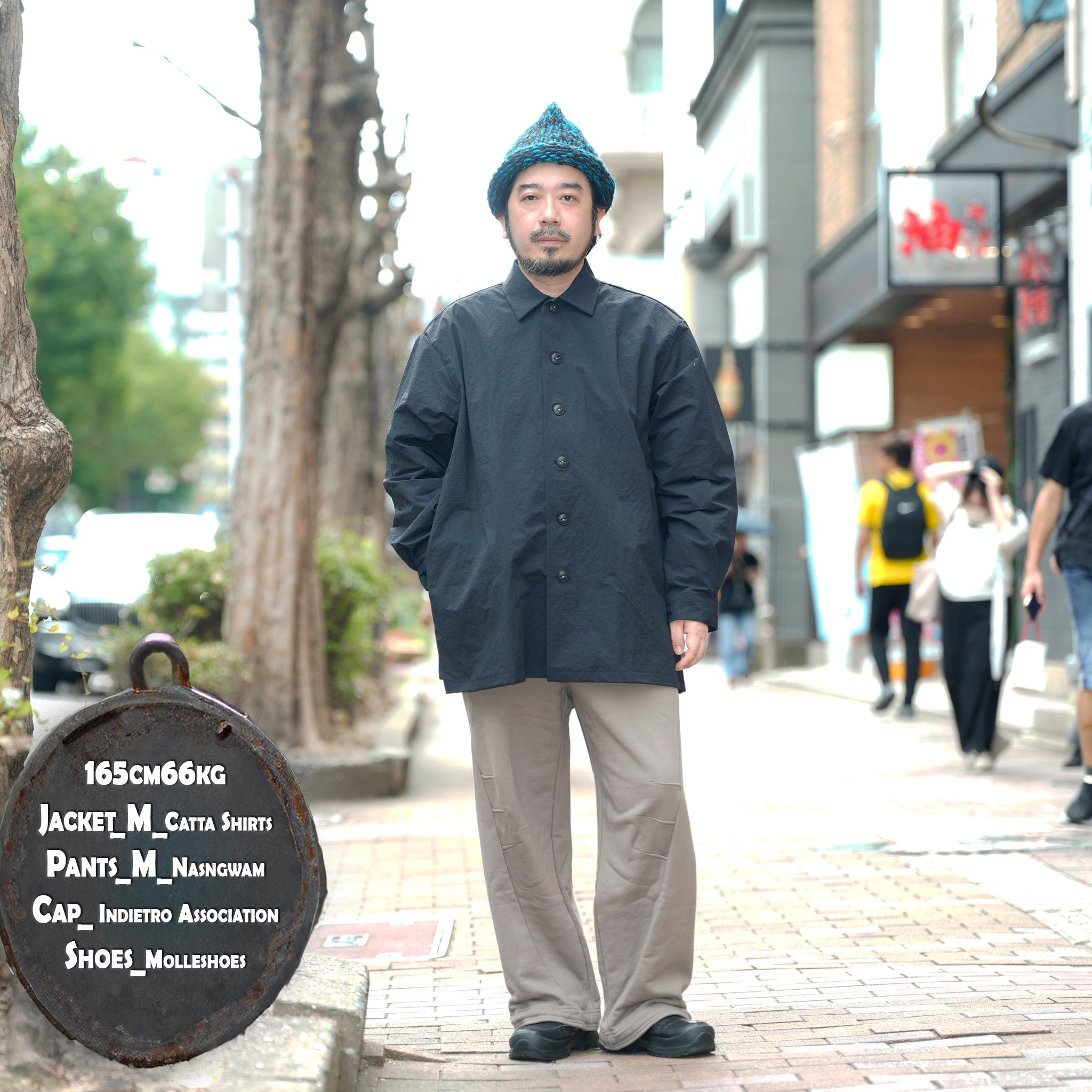 SHIRT COAT-SNOW NOISE TAFFETA | Color_Black | No_shco-02_black【CATTA_カッタ】