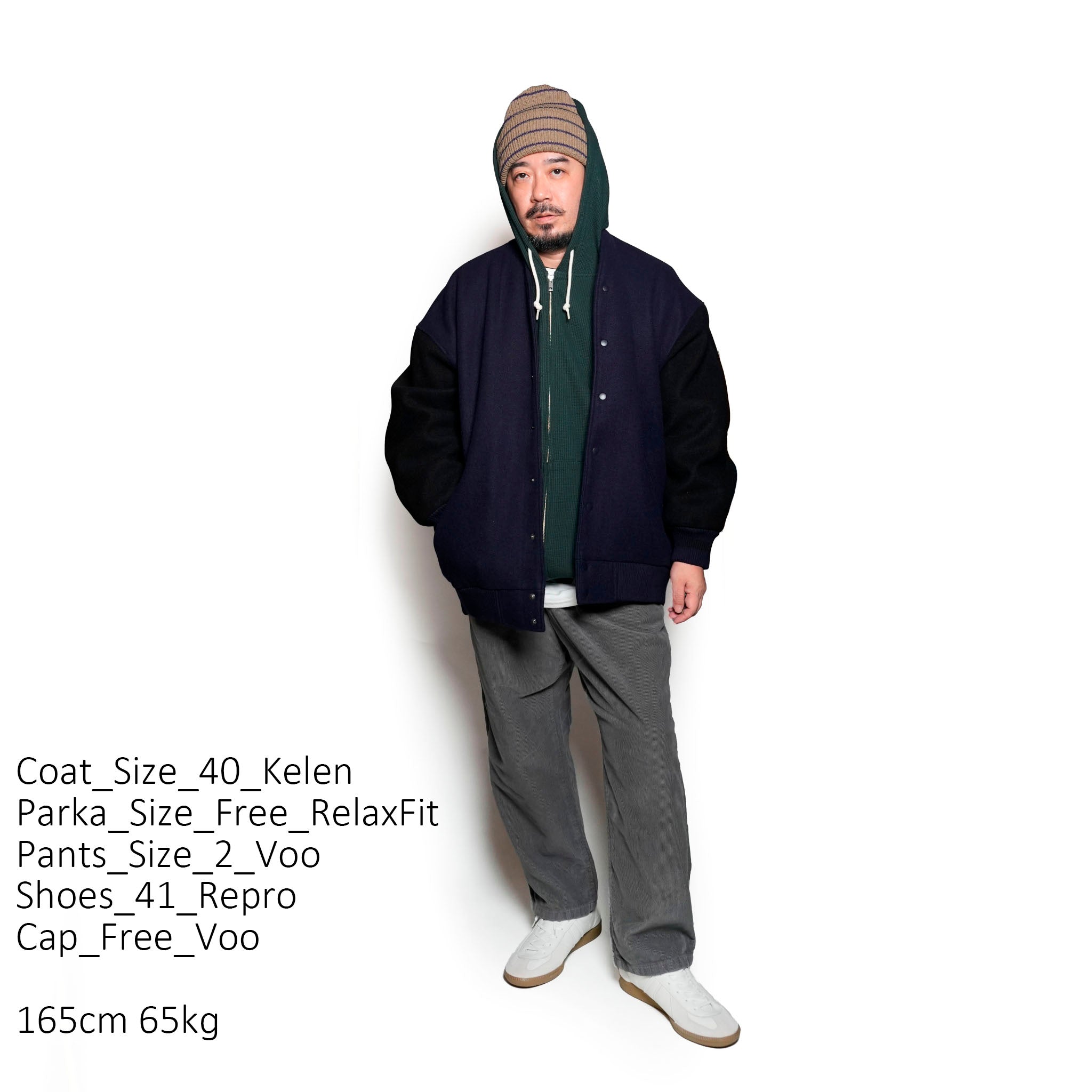 RELAX FIT №113 [ New orleans thermal zip hoodie ] Color:JungleGreen【RELAX FIT_リラックスフィット】