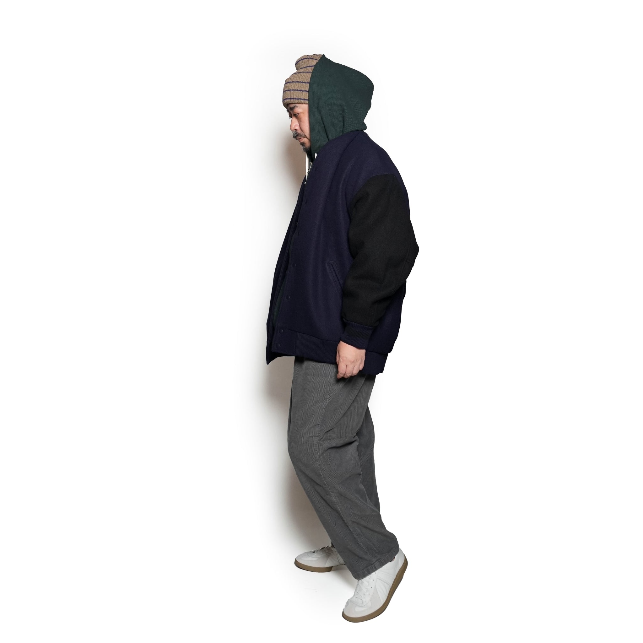 RELAX FIT №113 [ New orleans thermal zip hoodie ] Color:JungleGreen【RELAX FIT_リラックスフィット】